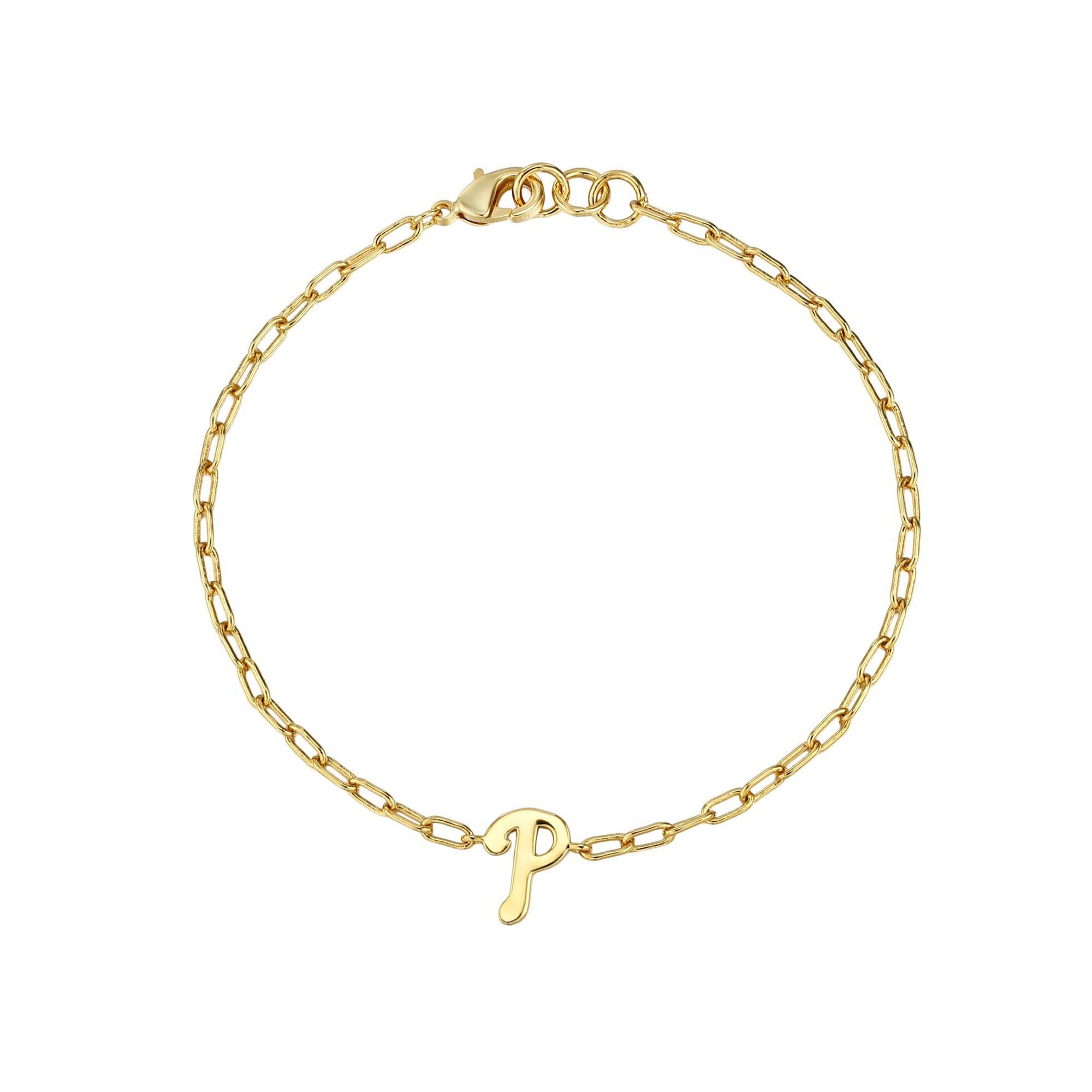 Women's by Jill Martin  Gold Philadelphia Phillies Classic Paperclip Bracelet