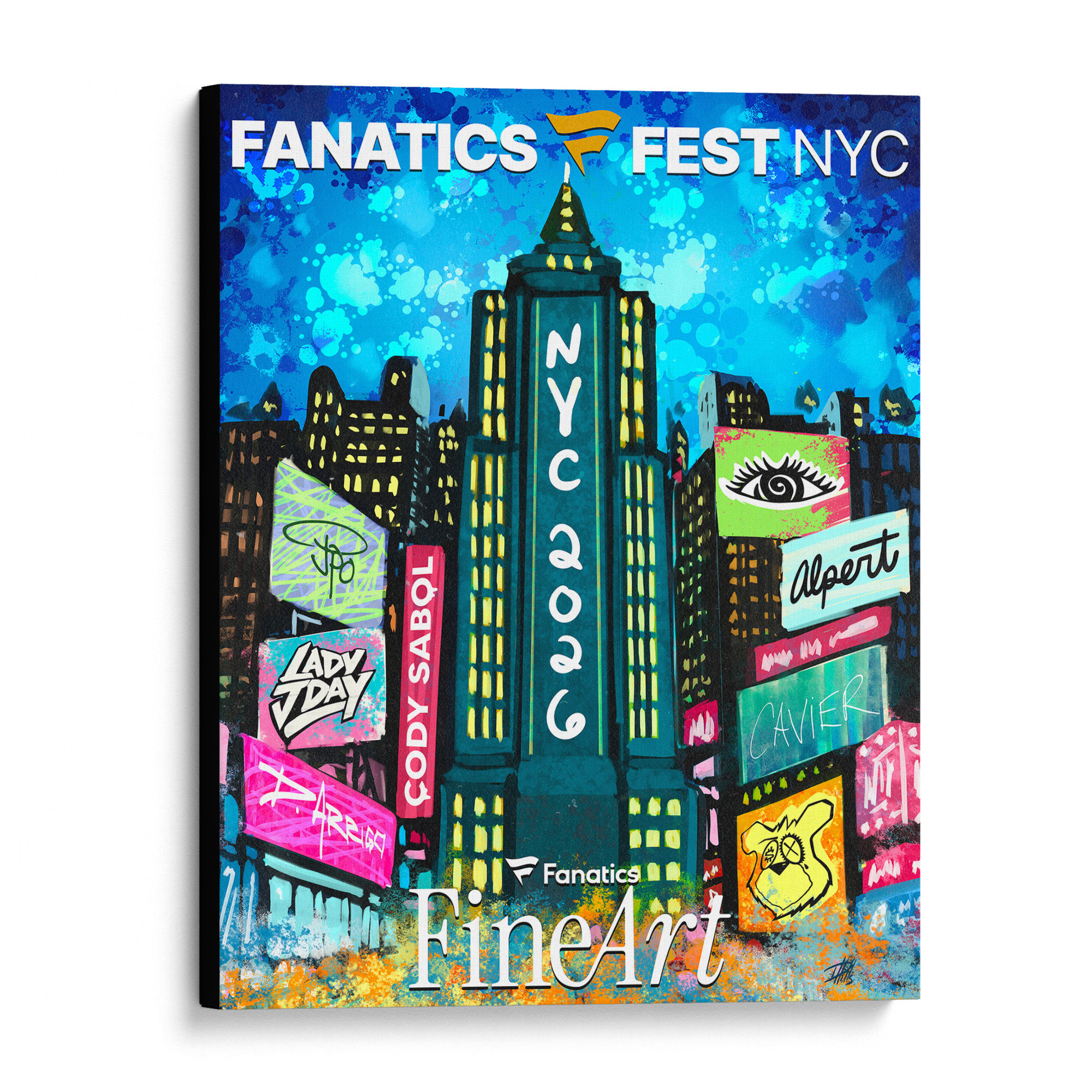 Fanatics Fest 2026 Fine Art 16" x 20" Stretched Canvas Print - Art by Doug Hills - Limited Edition of 26