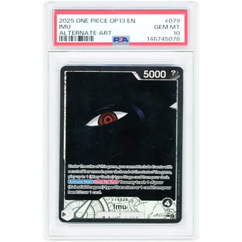 Imu 2025 One Piece Carrying On His Will Alternate Art #OP13-079 PSA Authenticated 10 Card