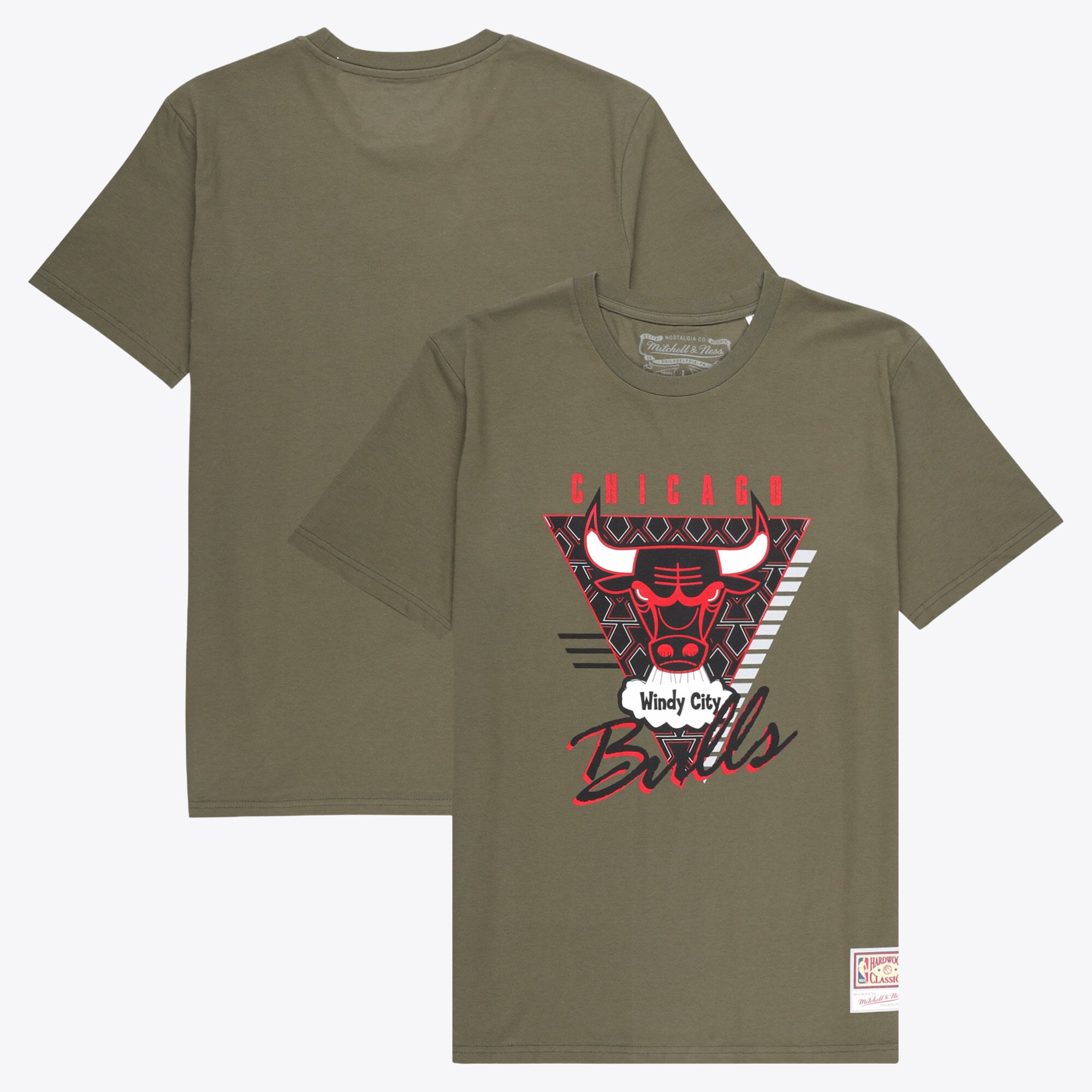 T-shirt Chicago Bulls Mitchell & Ness Final Seconds - Olive - Homme