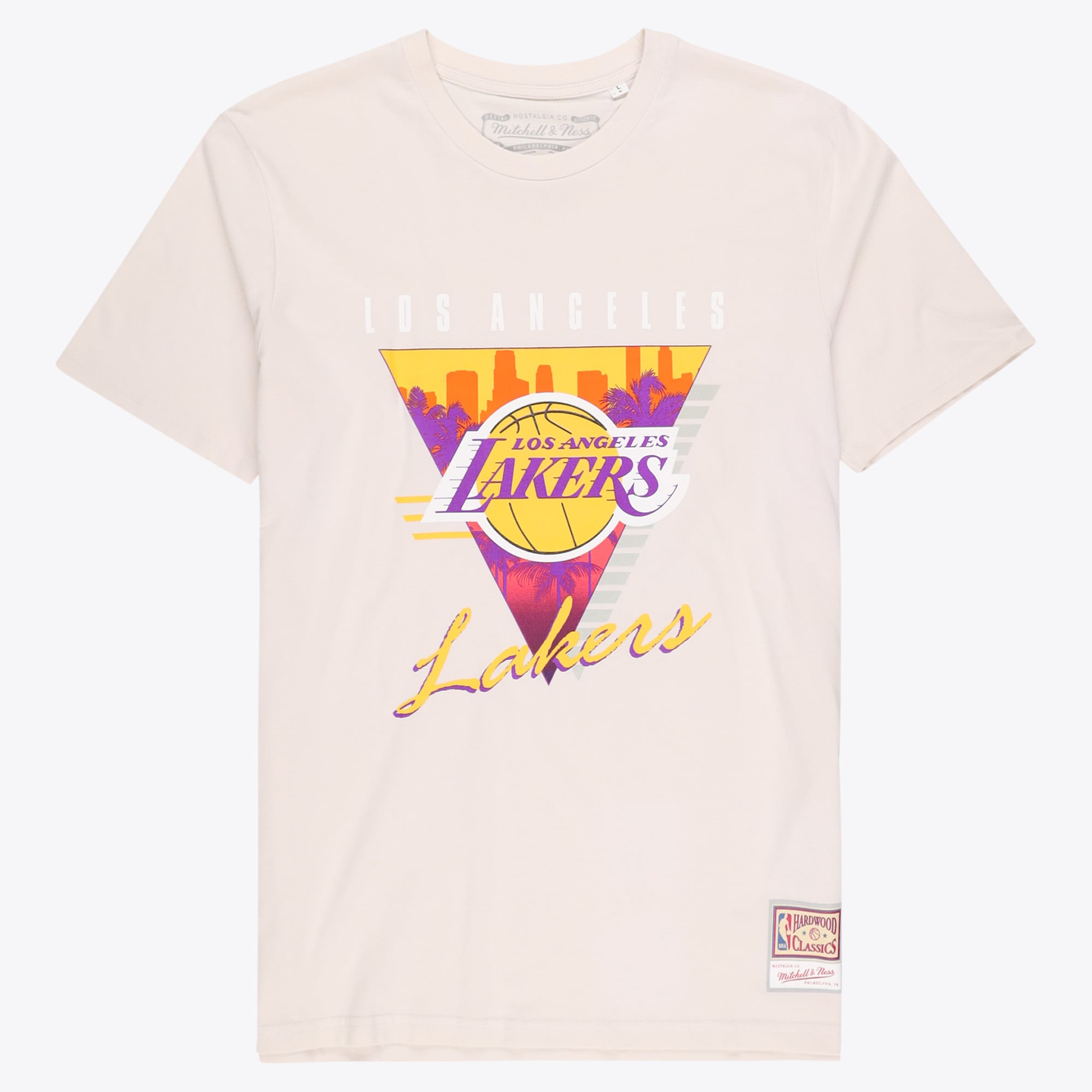 Los Angeles Lakers Mitchell & Ness Final Seconds T-Shirt – Sand – Herren