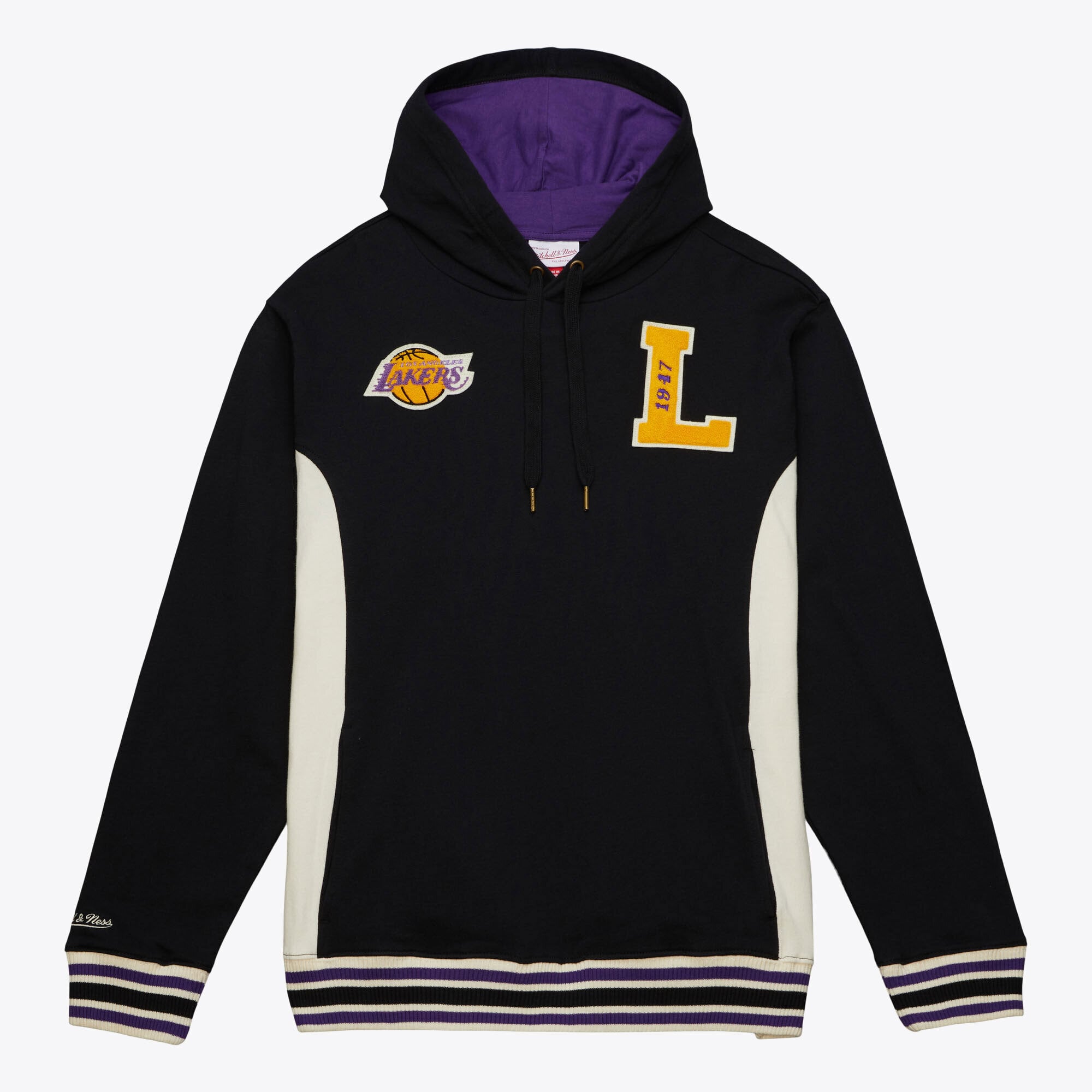 Sudadera con capucha de felpa francesa Mitchell & Ness Team Legacy de Los Angeles Lakers - Negra - Para hombre
