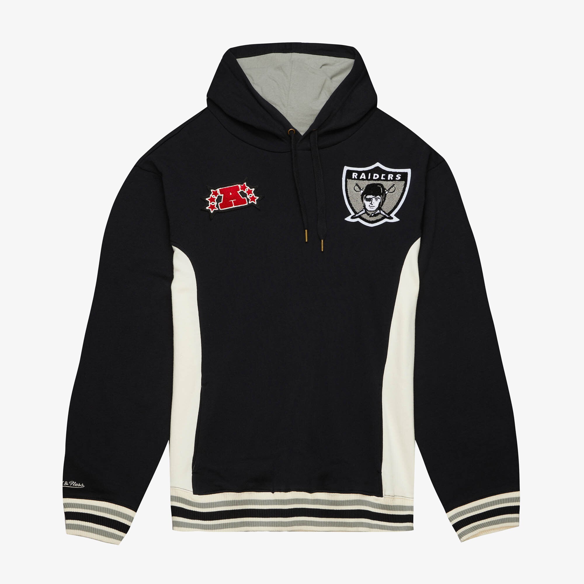 Oakland Raiders Mitchell & Ness Team Legacy French Terry Hoodie – Schwarz – Herren