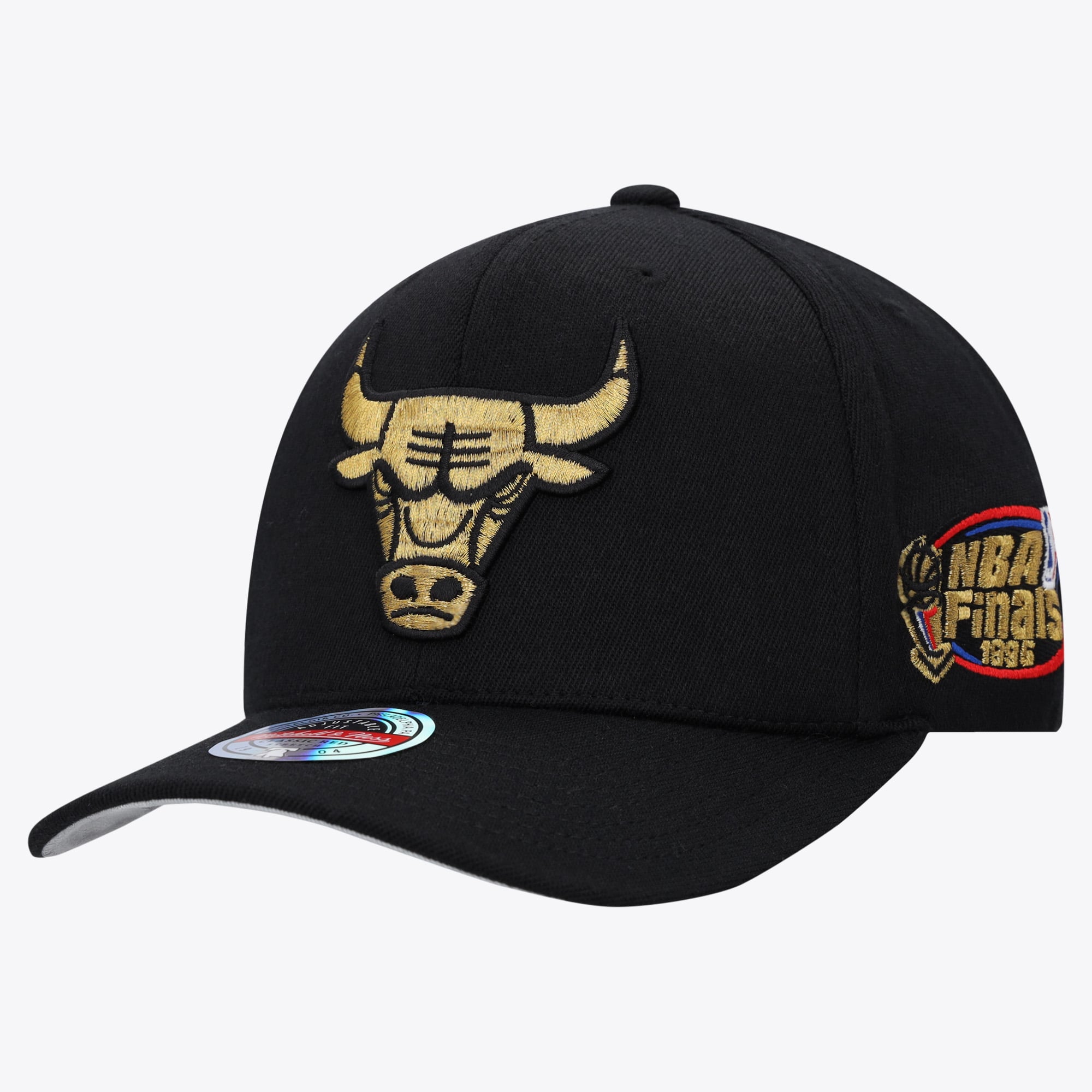 Chicago Bulls Mitchell & Ness Topperz Finals Cap – Gold/Schwarz – Herren