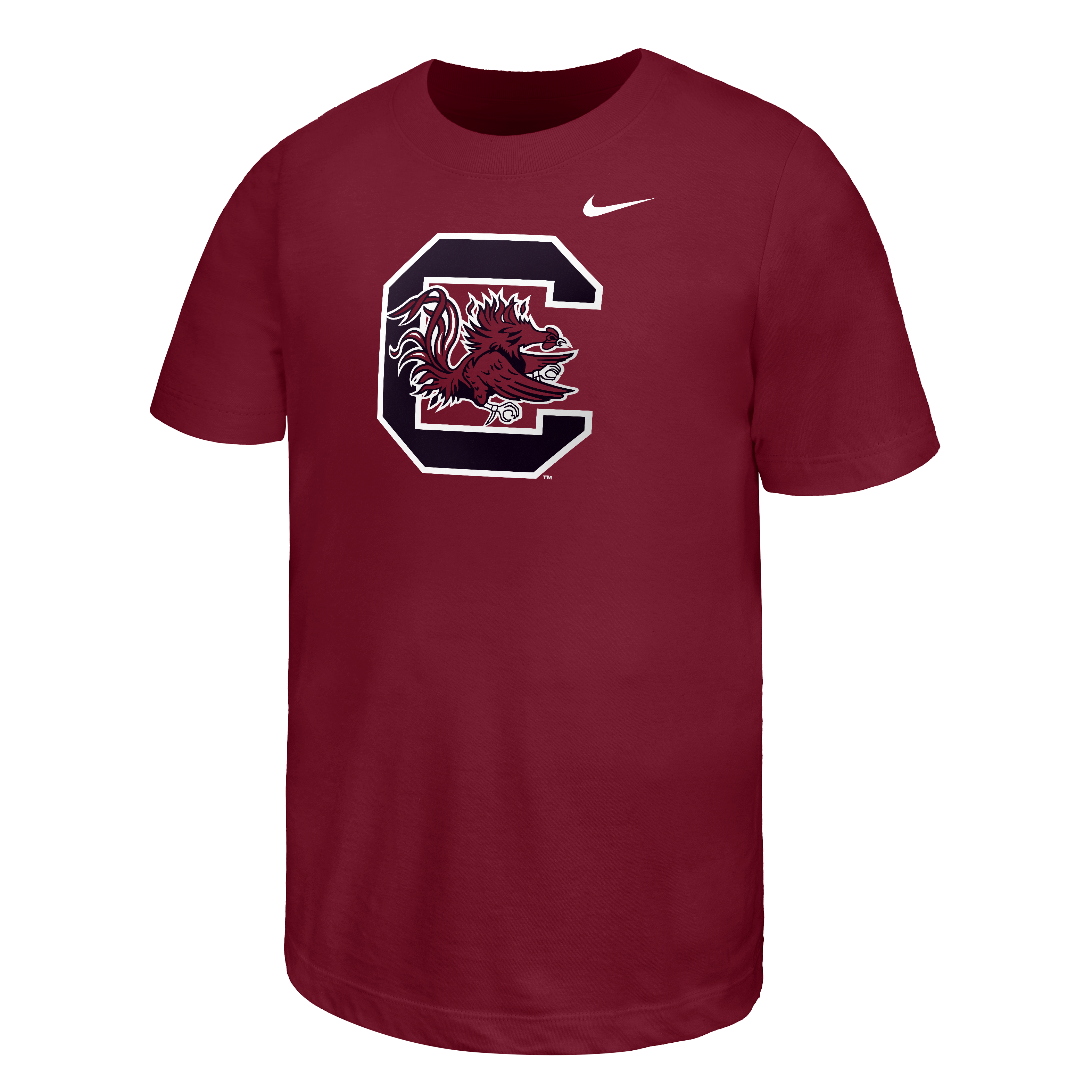 Youth Nike Garnet South Carolina Gamecocks Primary Logo T-Shirt