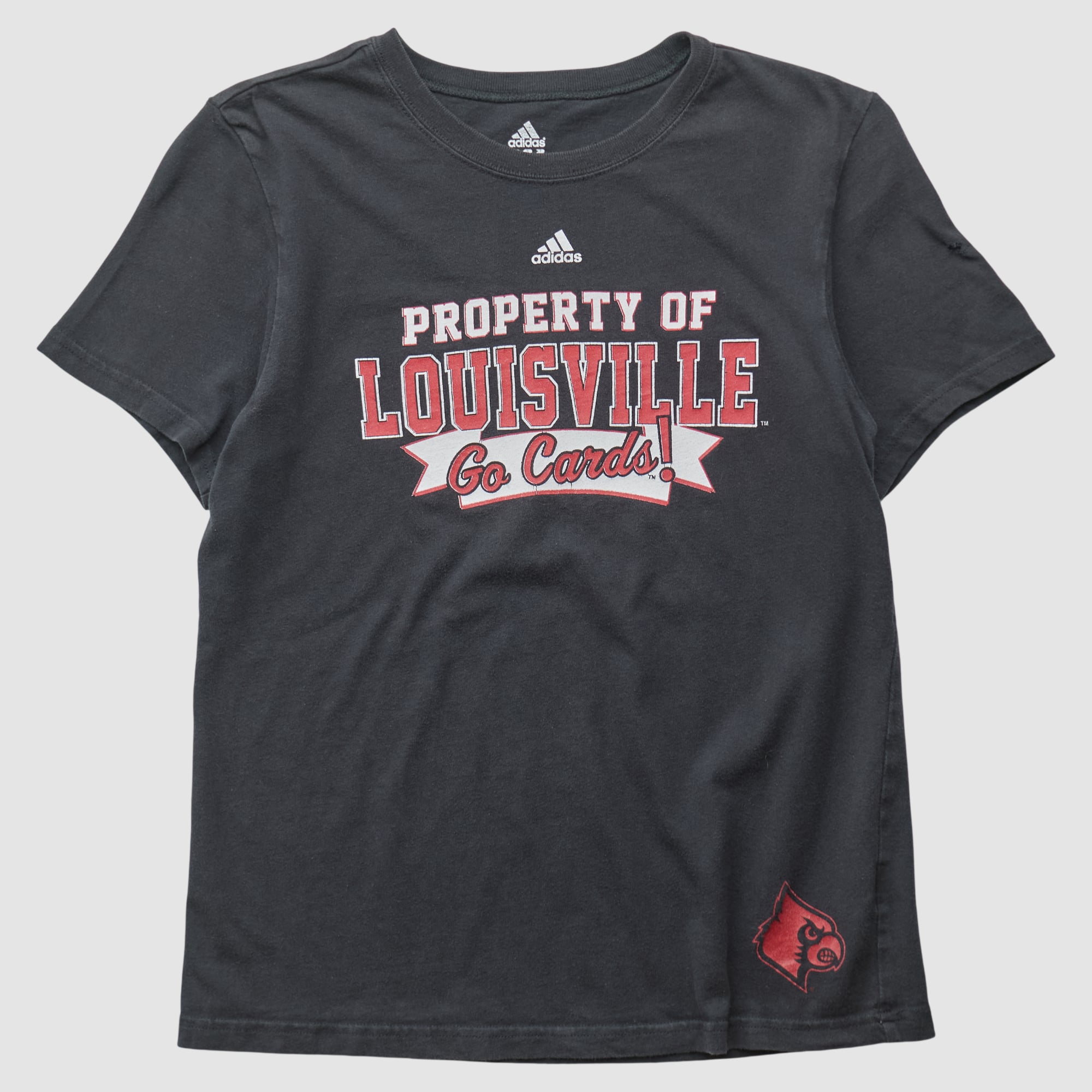 Louisville Cardinals Adidas 2010s T-shirt - Black - XS by Fanatics Real Vintage