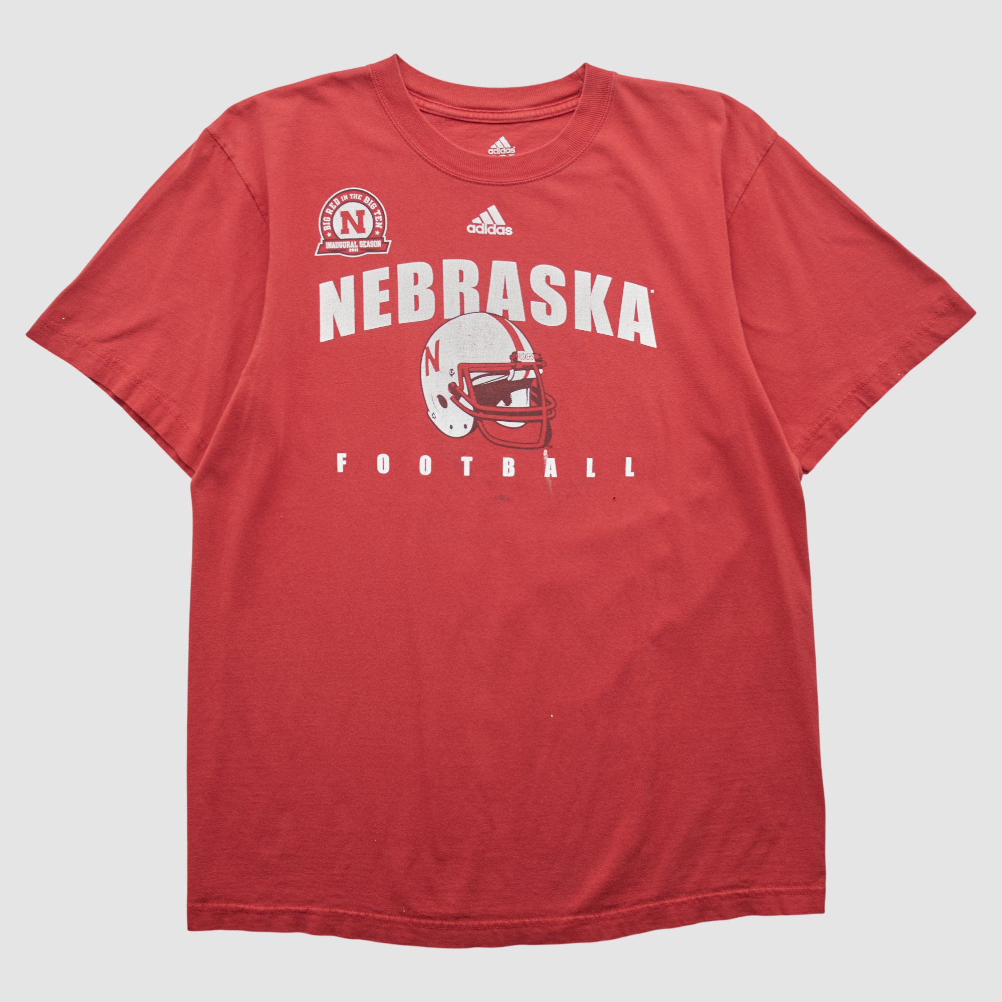 Nebraska Huskers Adidas 2010s T-shirt - Red - M by Fanatics Real Vintage