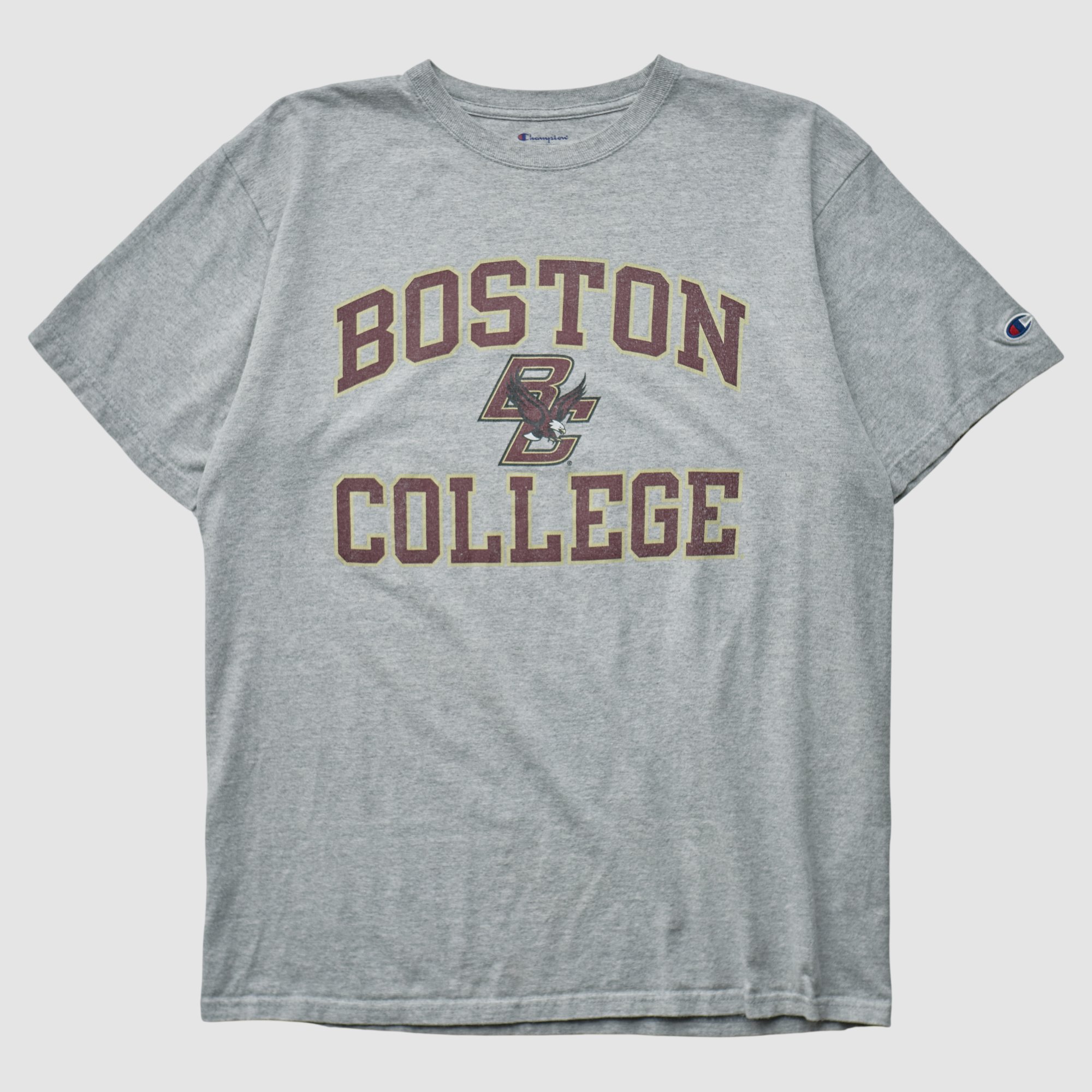 Boston College Eagles Champion 2010s T-shirt - Heather Gray - M by Fanatics Real Vintage