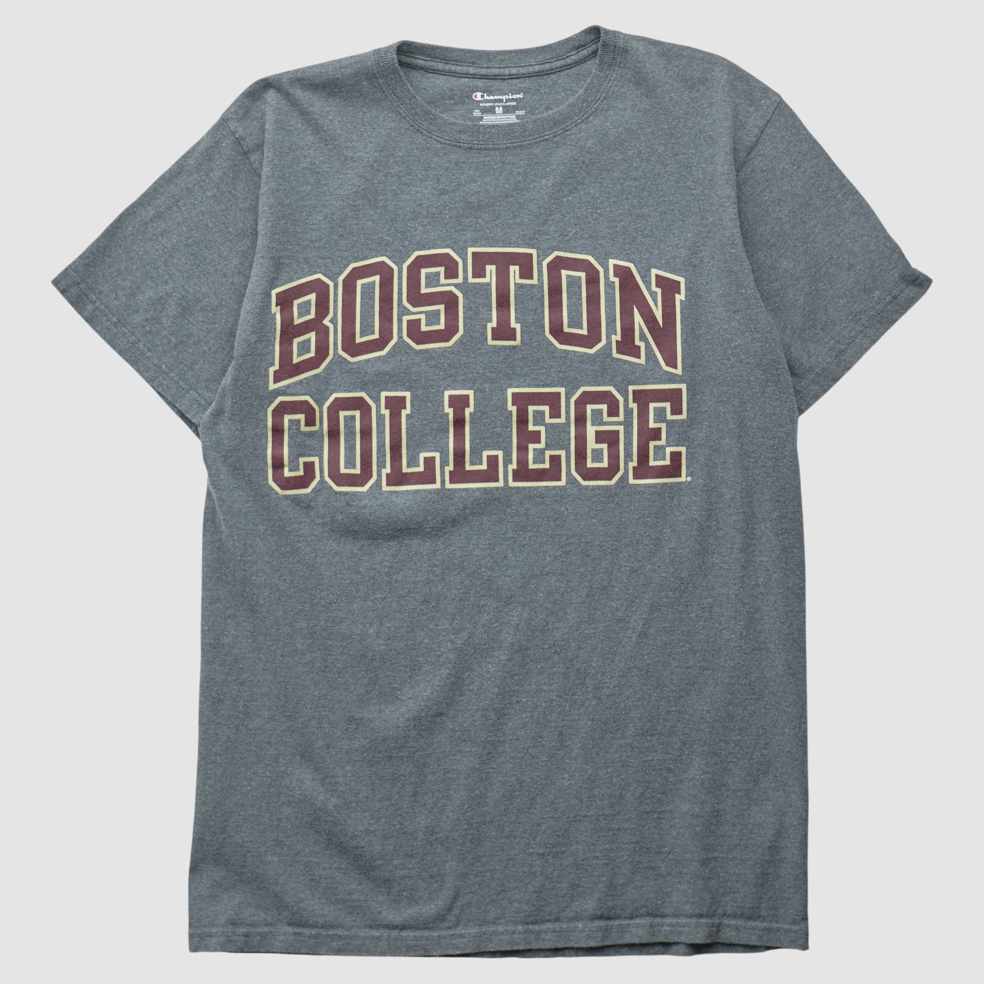Boston College Eagles Champion 2010s T-shirt - Dark Heather Gray - XS by Fanatics Real Vintage