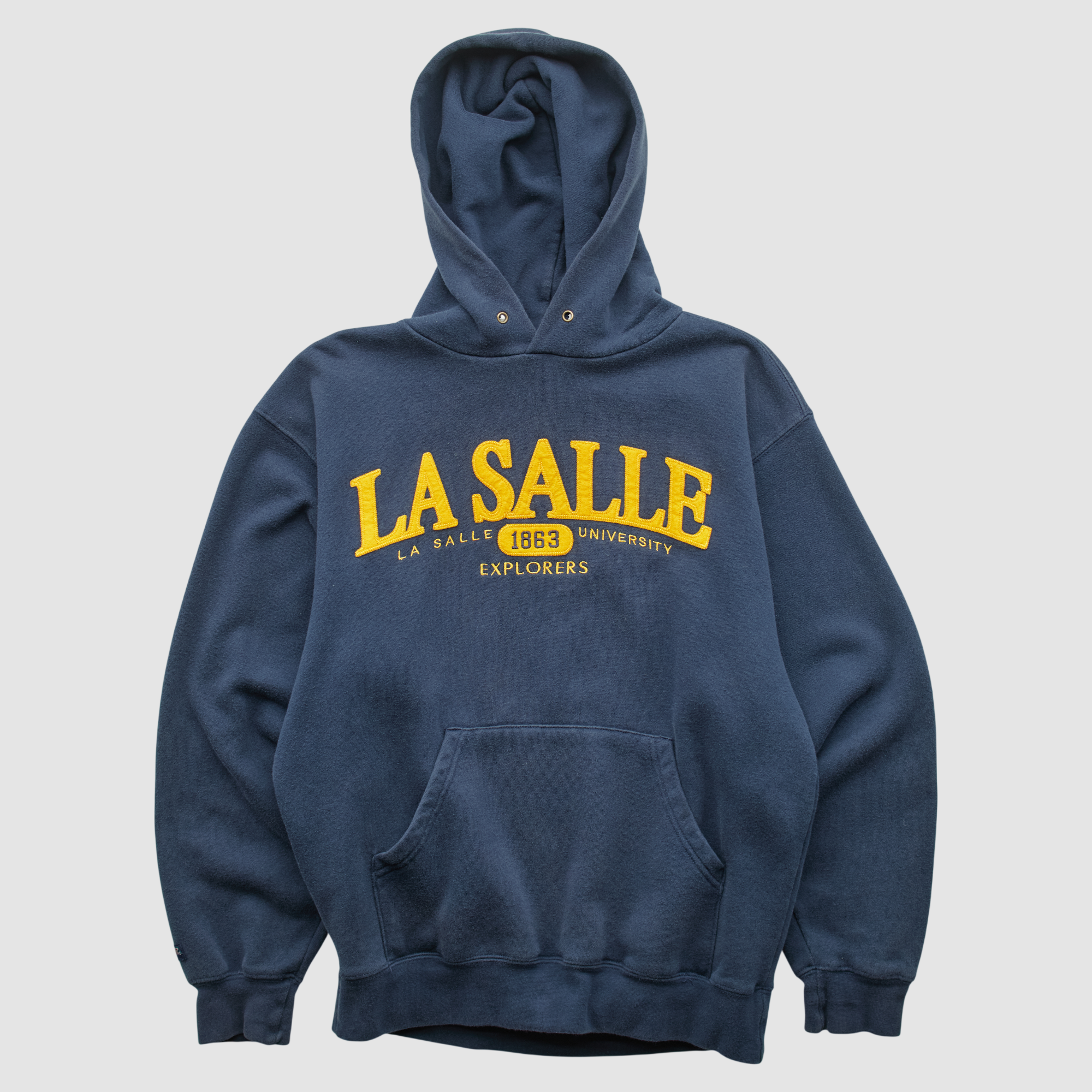 La Salle Explorers Jansport 2000s Hooded Pullover Sweatshirt – Navy – XS by Fanatics Real Vintage La Salle Explorers Jansport 2000s Hooded Pullover Sweatshirt – Navy – XS by Fanatics Real Vintage