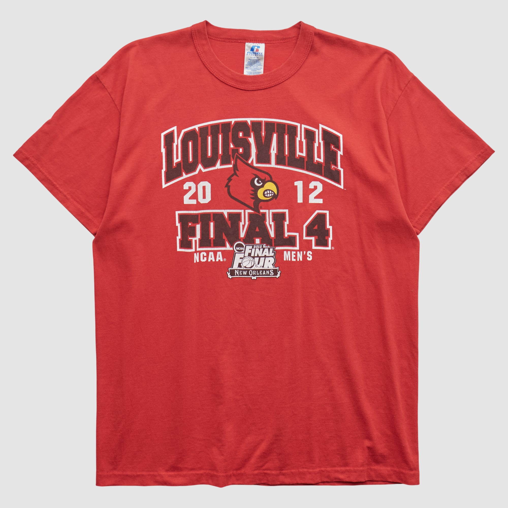 Louisville Cardinals Russell 2012 T-shirt - Red - S by Fanatics Real Vintage