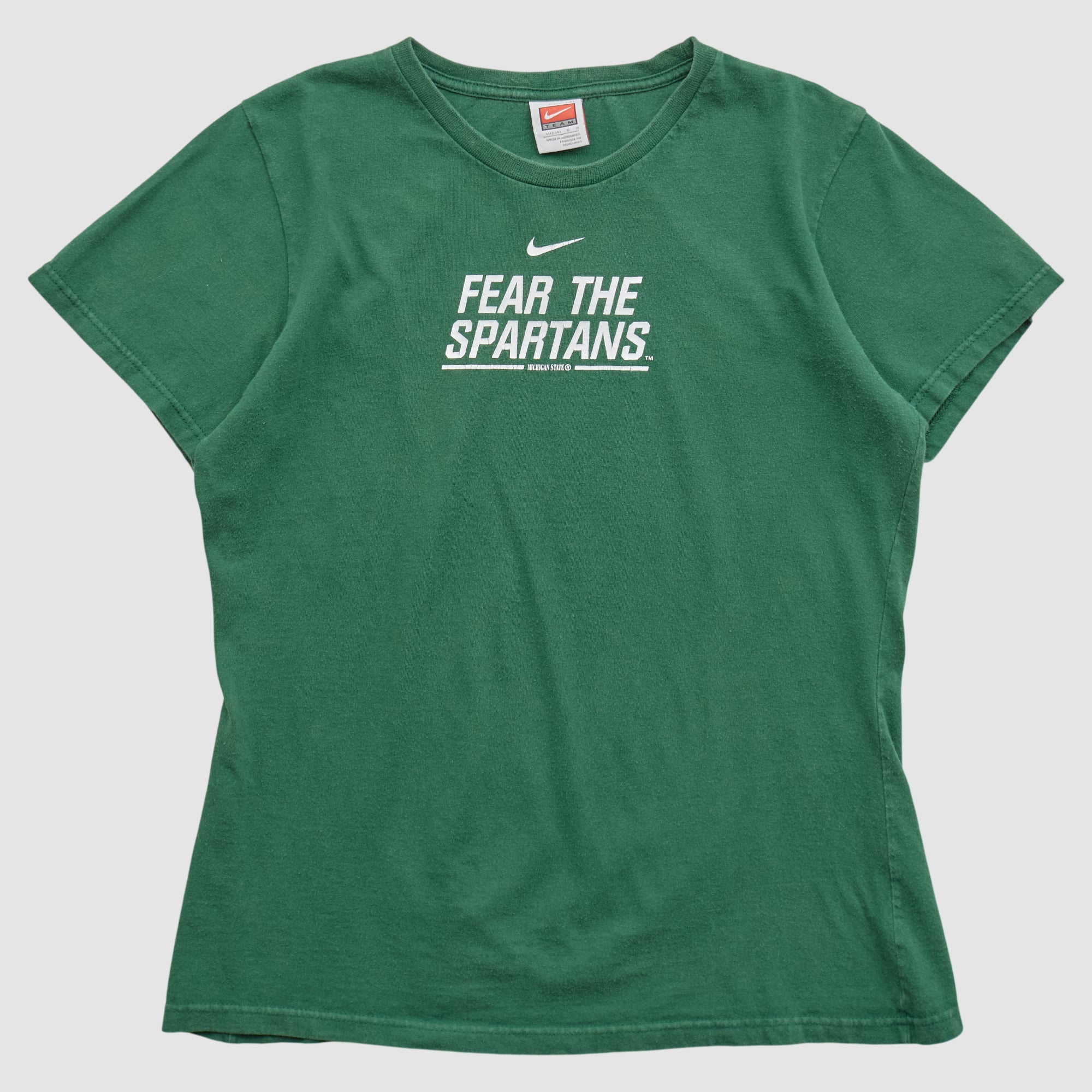 Michigan State Spartans Nike 2000s T-shirt - Green - XS by Fanatics Real Vintage