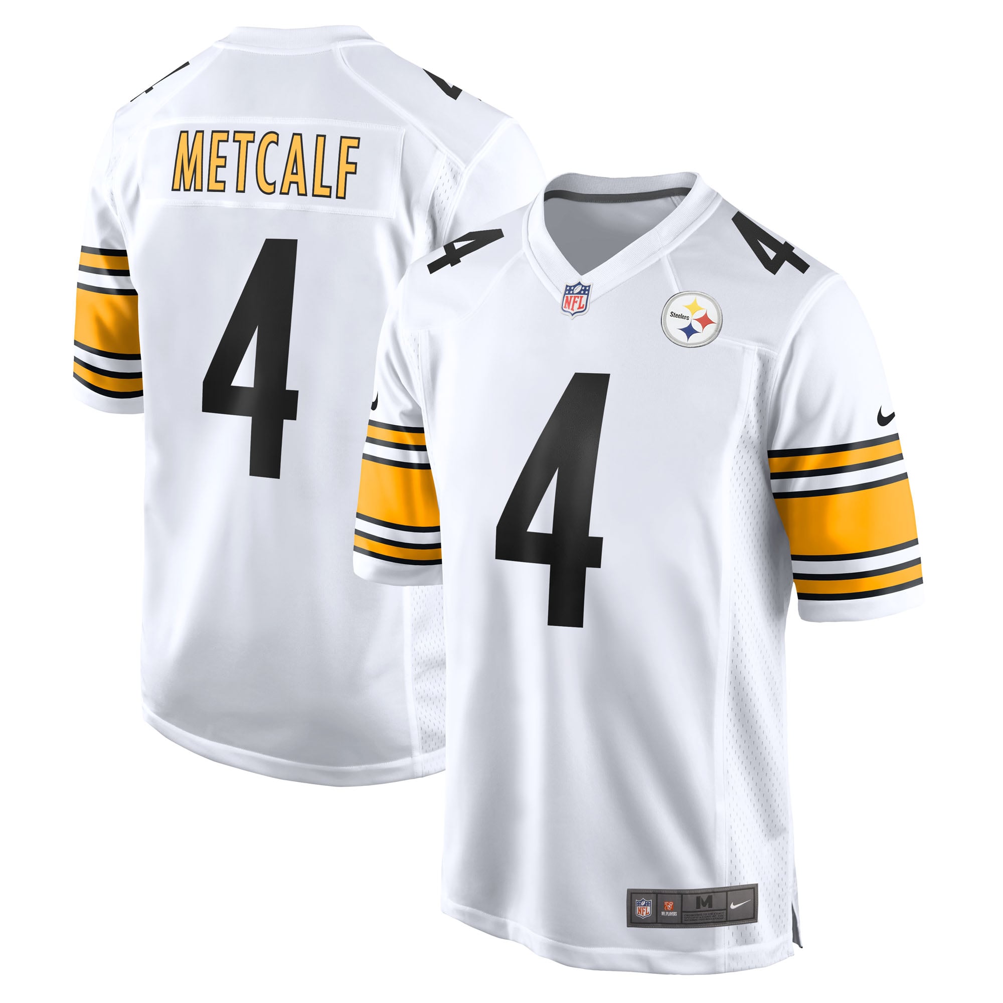 Maglia da trasferta Pittsburgh Steelers Nike - Bianca - DK Metcalf - Uomo