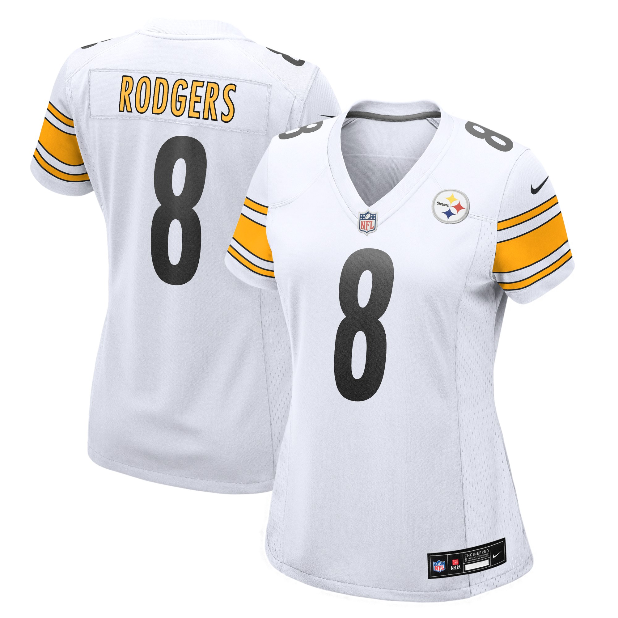 Maglia Pittsburgh Steelers Nike Game Road - Bianco - Aaron Rodgers - Donna