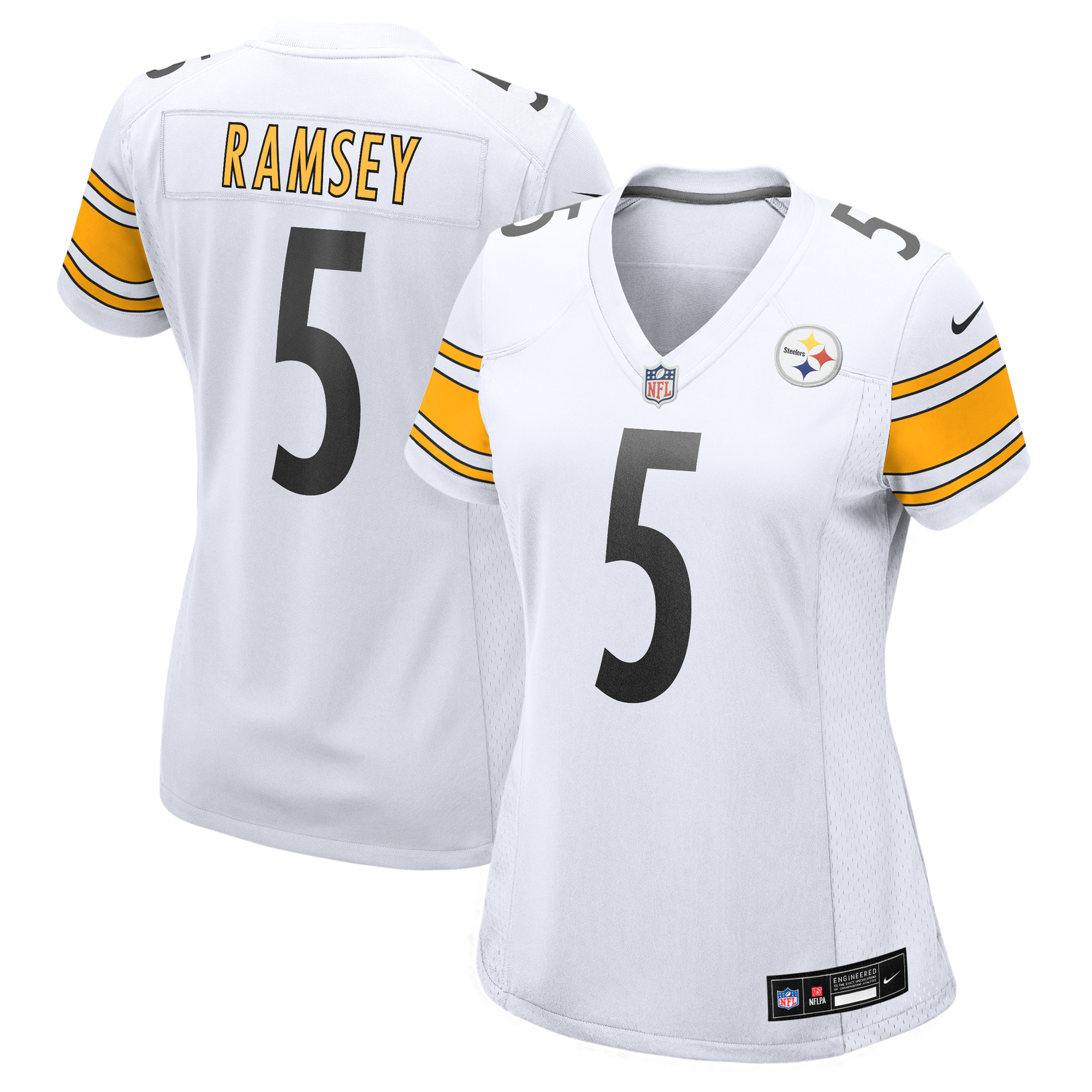 Maglia Pittsburgh Steelers Nike Game Road - Bianco -  Jalen Ramsey - Donna