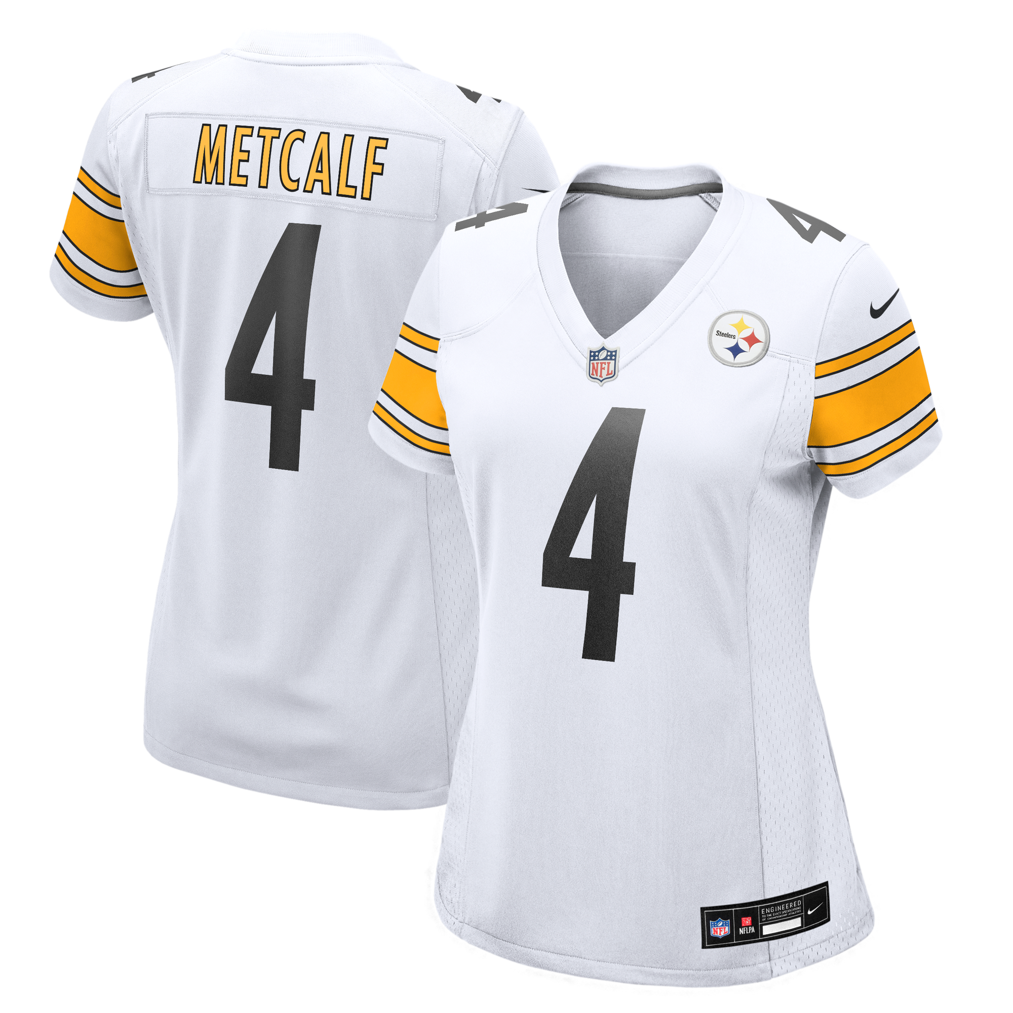 Maglia Pittsburgh Steelers Nike Game Road - Bianco - DK Metcalf - Donna