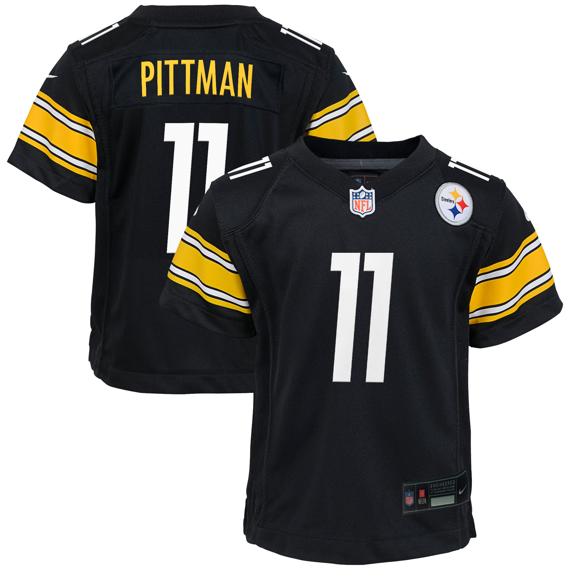 Maglia Pittsburgh Steelers Nike Game Home - Nero - Michael Pittman Jr. - Ragazzi