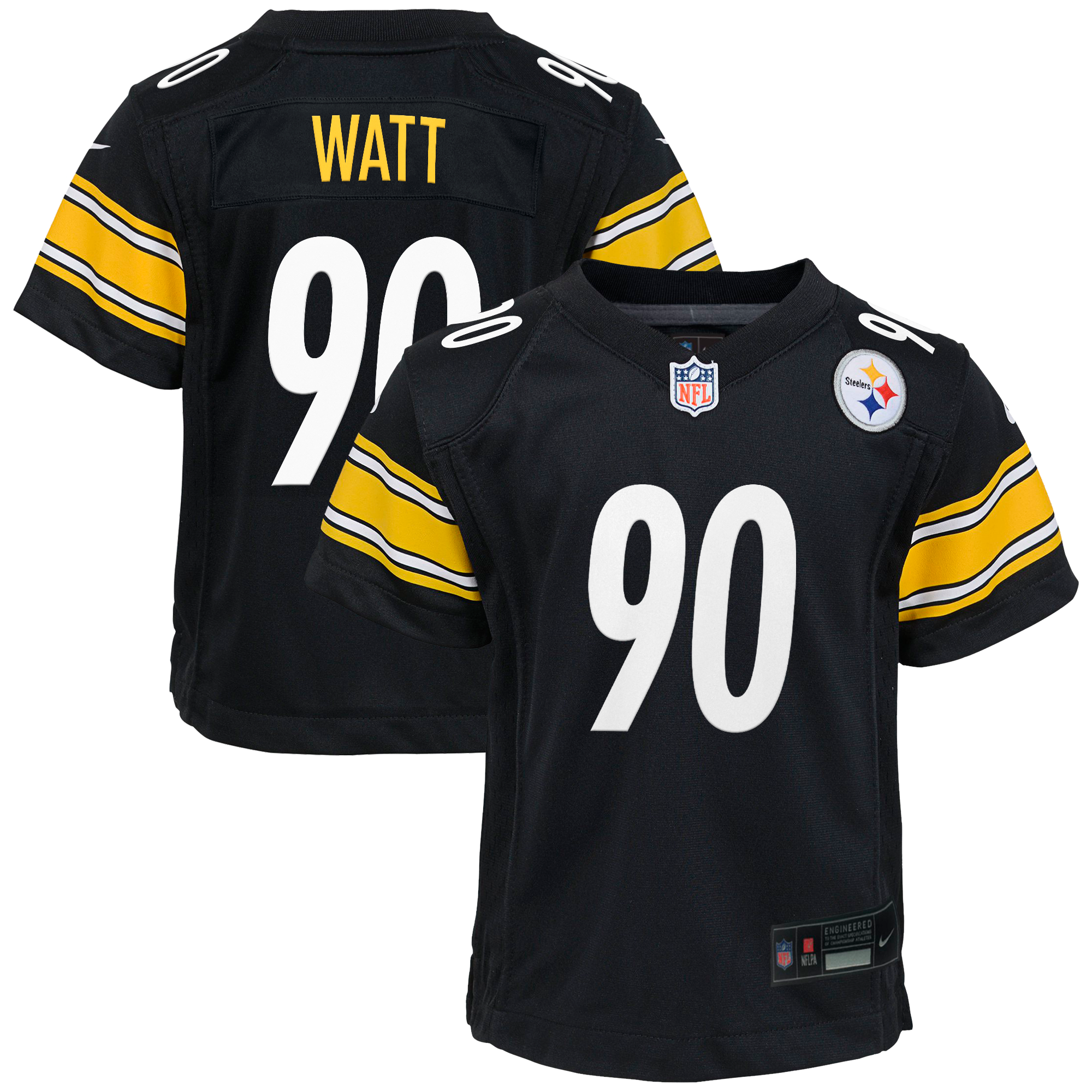 Maglia Pittsburgh Steelers Nike Game Home - Nero - T.J. Watt - Ragazzi