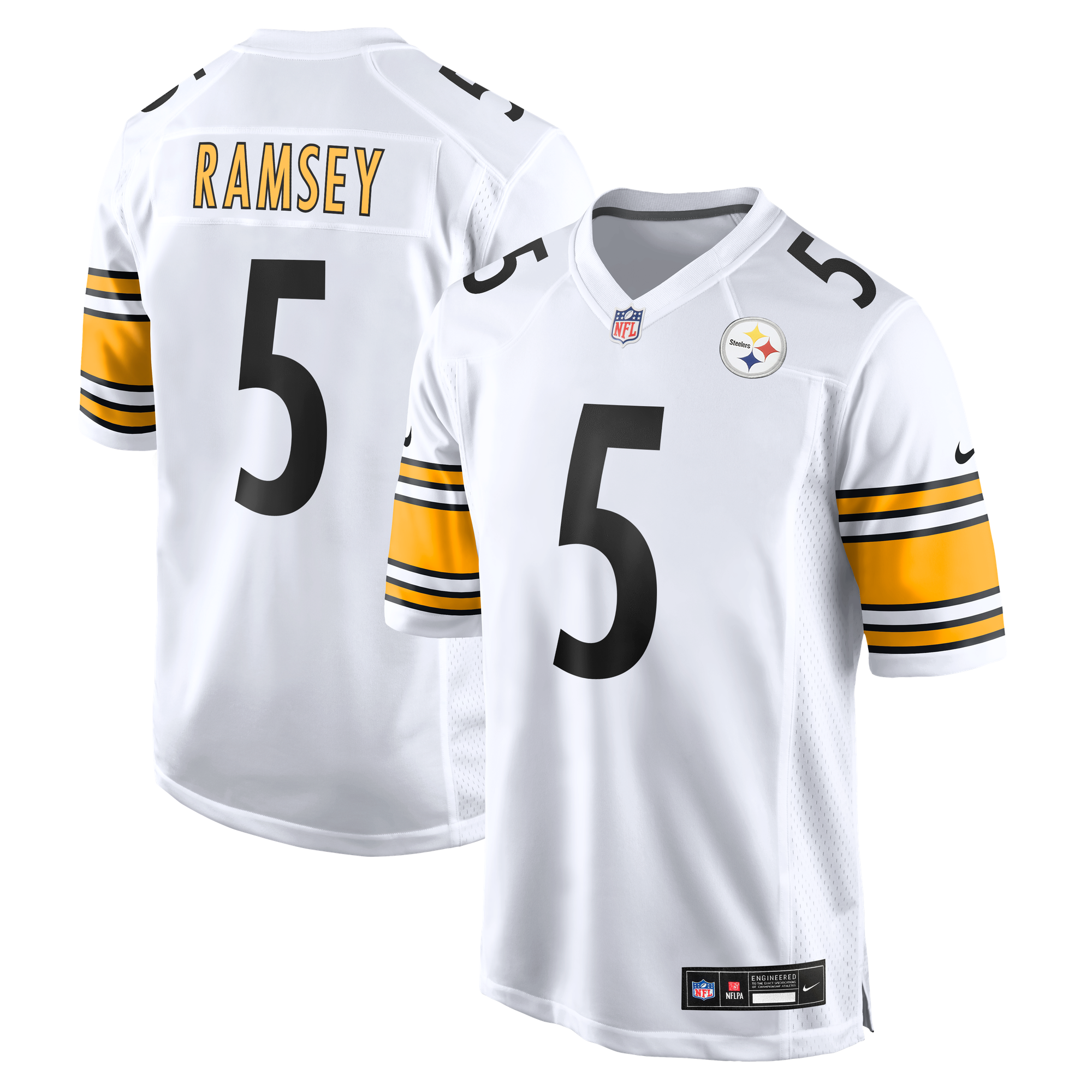 Maglia Pittsburgh Steelers Nike Game Road - Bianco - Jalen Ramsey - Ragazzi