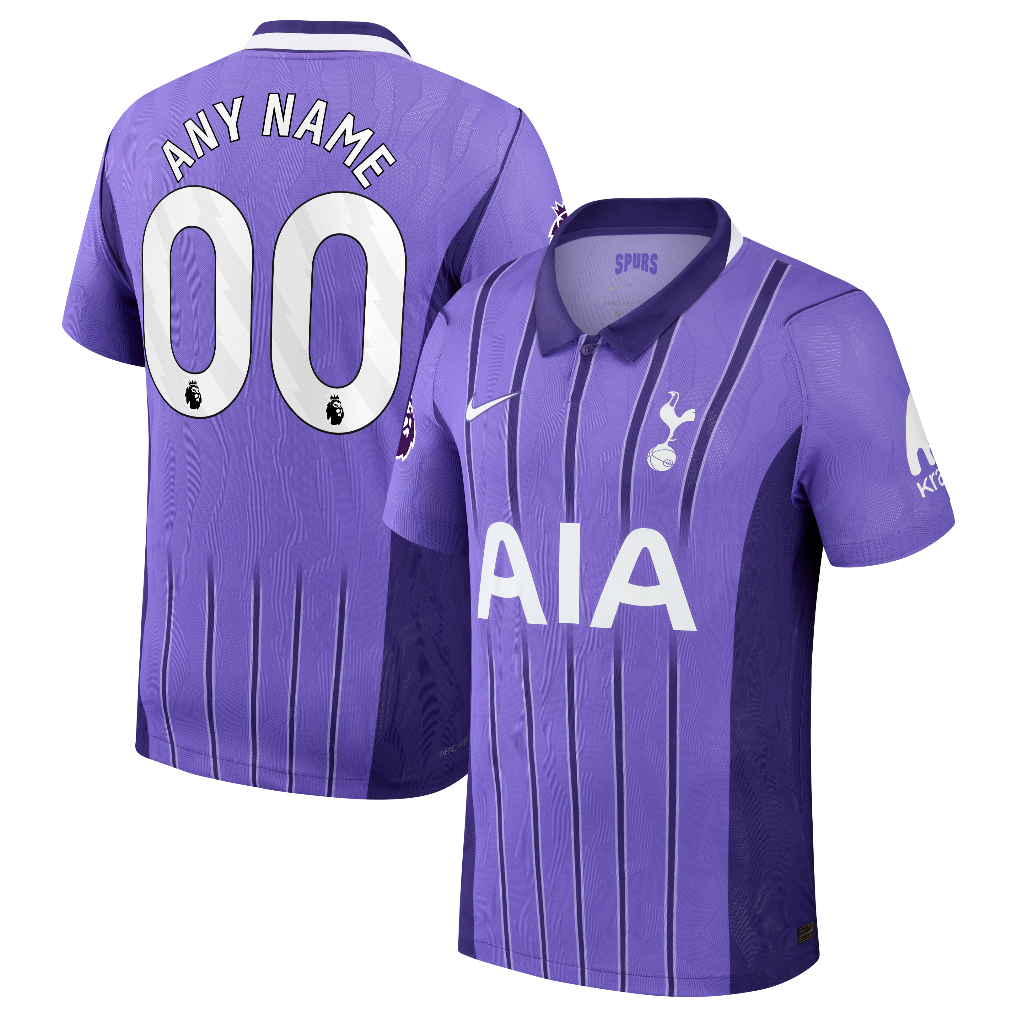 Men's Nike  Purple Tottenham Hotspur 2026/27 Third Match Authentic Custom Jersey