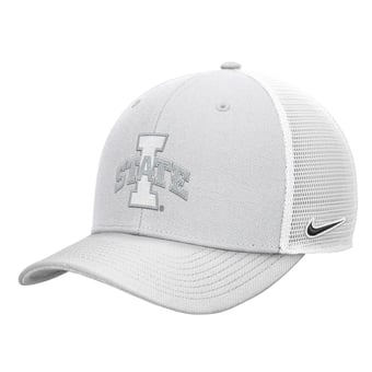 Unisex Nike Iowa State Cyclones 2026 Whiteout Rise Trucker Adjustable Hat