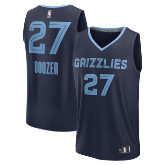 Men's Fanatics Cameron Boozer Navy Memphis Grizzlies 2026 NBA Draft First Round Pick Fast Break Jersey - Icon Edition