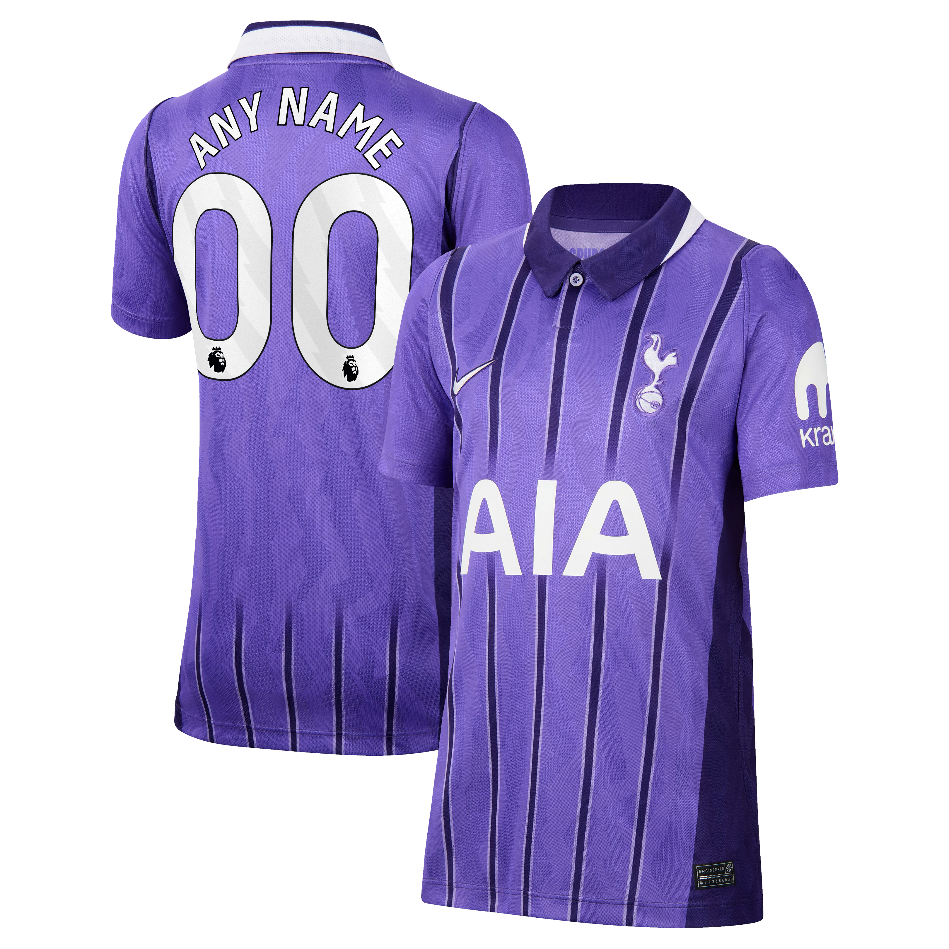 Youth Nike Purple Tottenham Hotspur 2026/27 Third Stadium Replica Custom Jersey