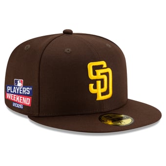 Men's New Era Brown San Diego Padres 2026 Players' Weekend Authentic Collection 59FIFTY Fitted Hat