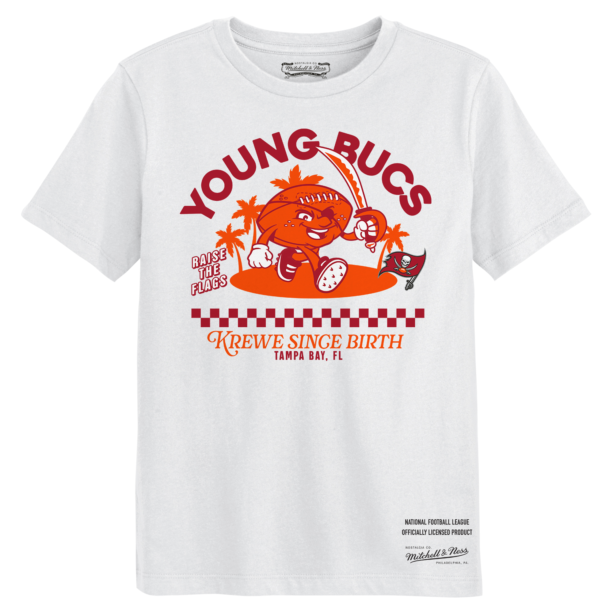 Youth Mitchell & Ness White Tampa Bay Buccaneers Young Bucs T-Shirt