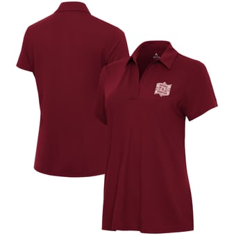 Women's Antigua Crimson Oklahoma Sooners 2026 NCAA Baseball Men's College World Series Champions Era Polo