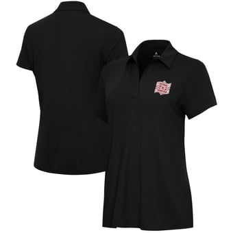 Women's Antigua Black Oklahoma Sooners 2026 NCAA Baseball Men's College World Series Champions Era Polo