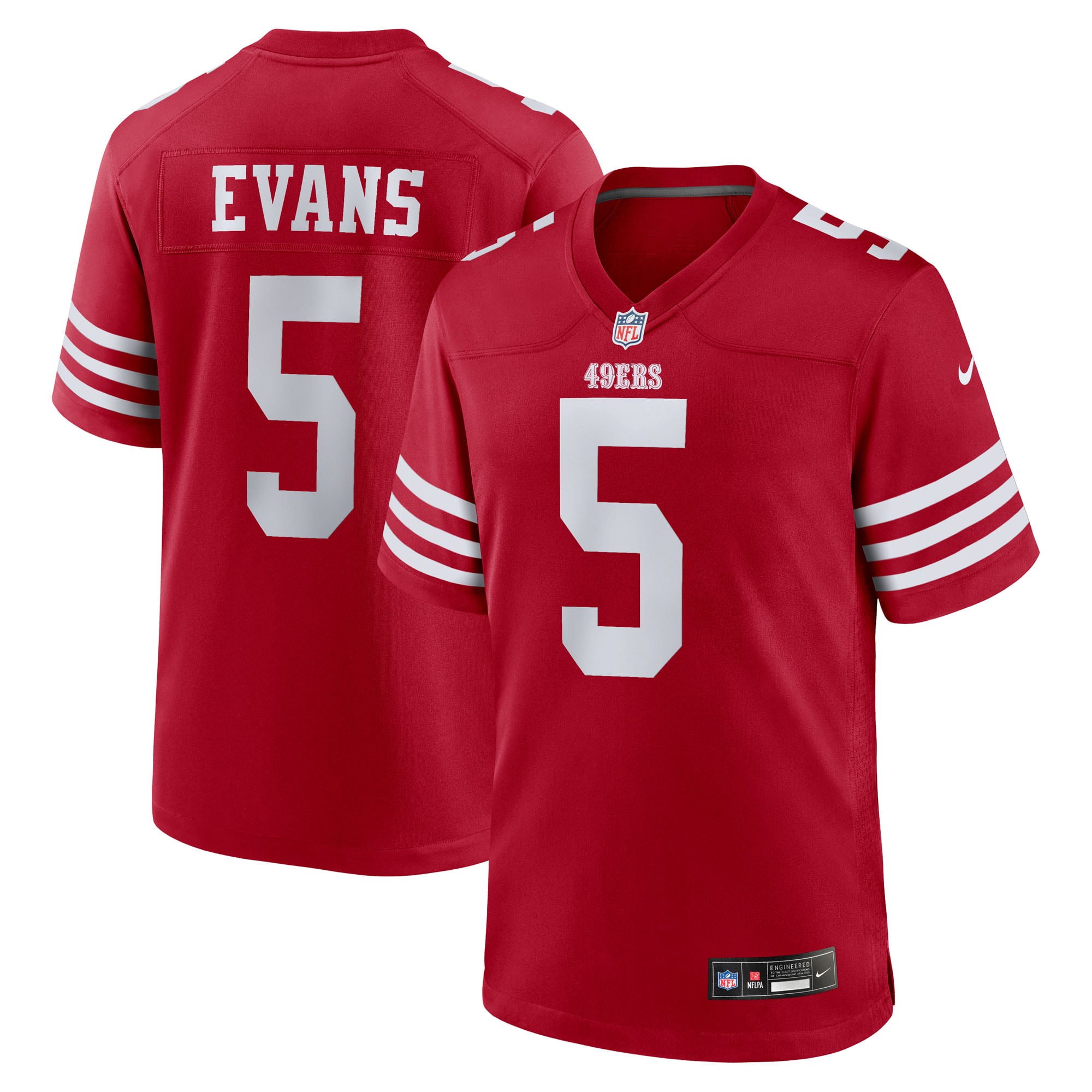 San Francisco 49ers Maglia Gara Nike Game Home - Scarlatto - Mike Evans - Uomo