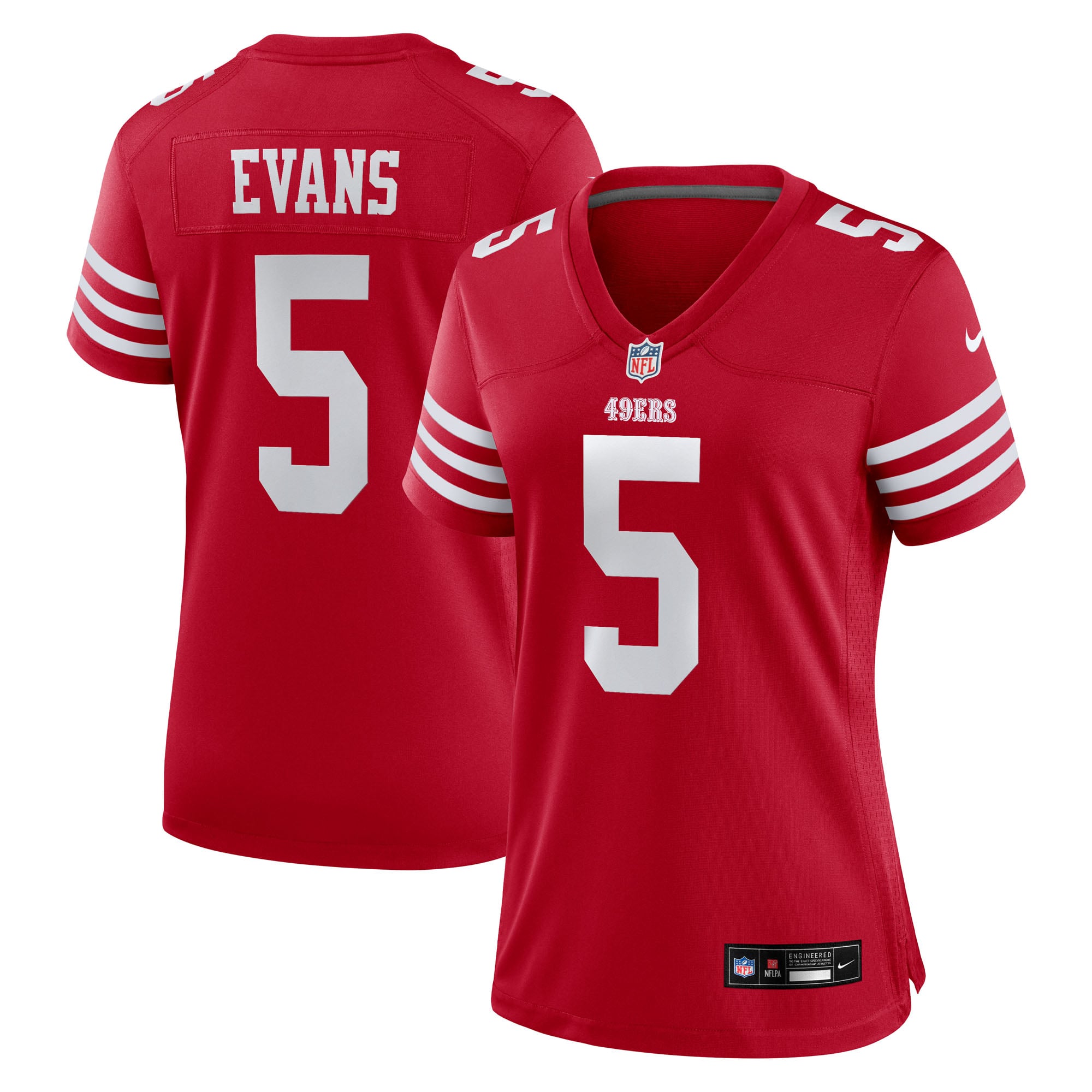 San Francisco 49ers Maglia Gara Nike Game Home - Scarlatto - Mike Evans - Donna