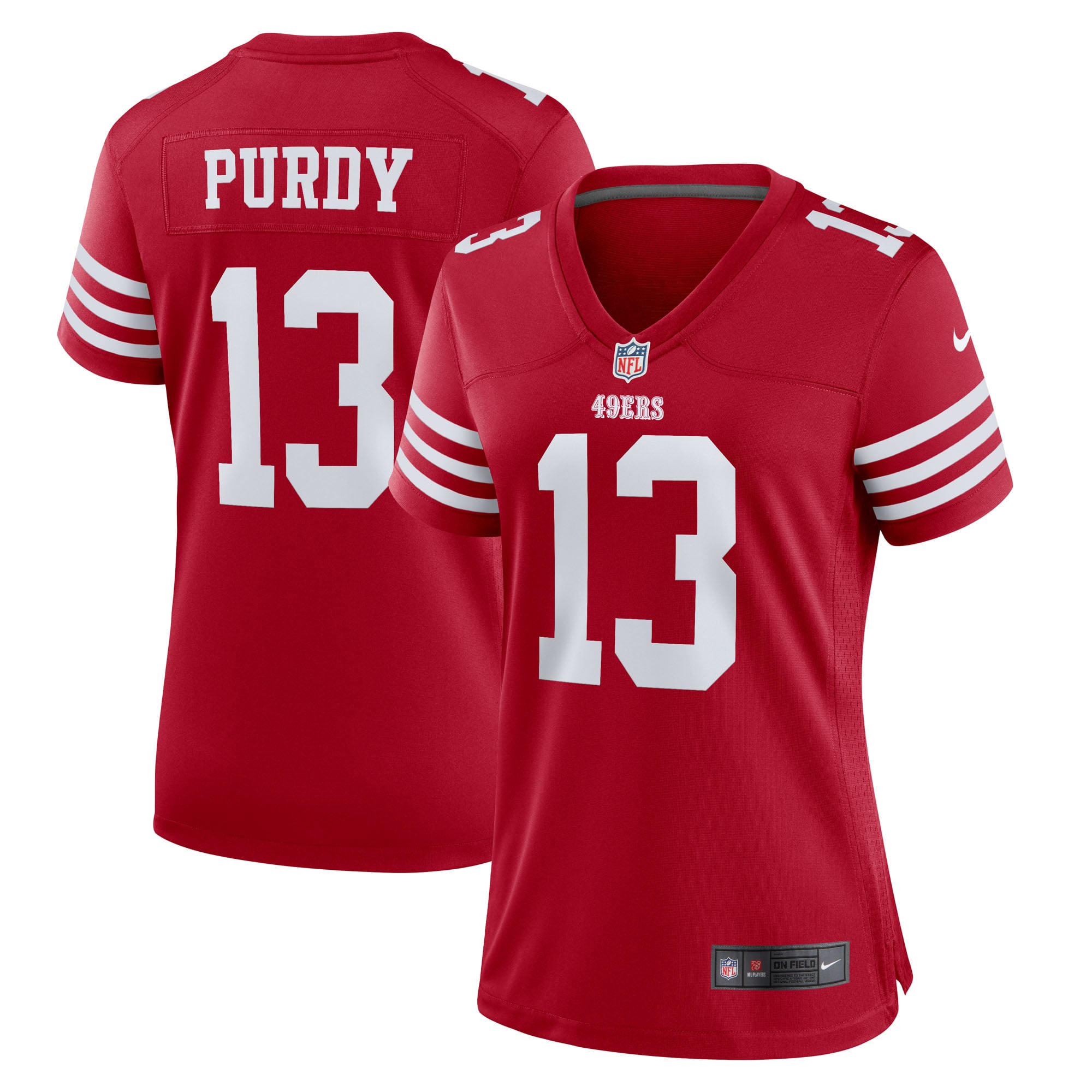 San Francisco 49ers Maglia Gara Nike Game Home - Scarlatto - Brock Purdy - Donna