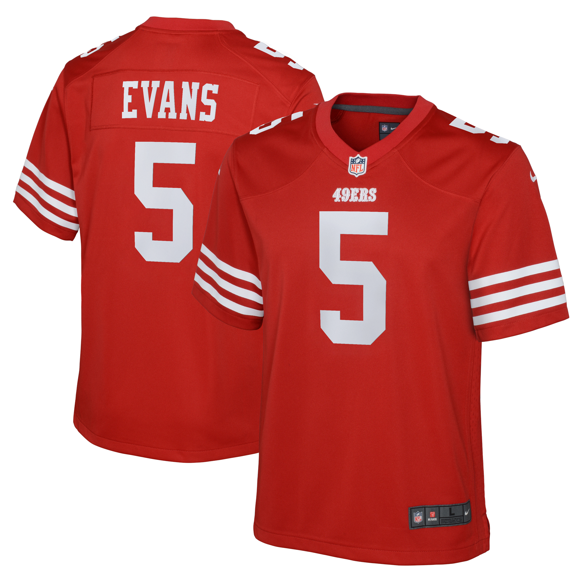 San Francisco 49ers Maglia Gara Nike Game Home - Scarlatto - Mike Evans - Giovani