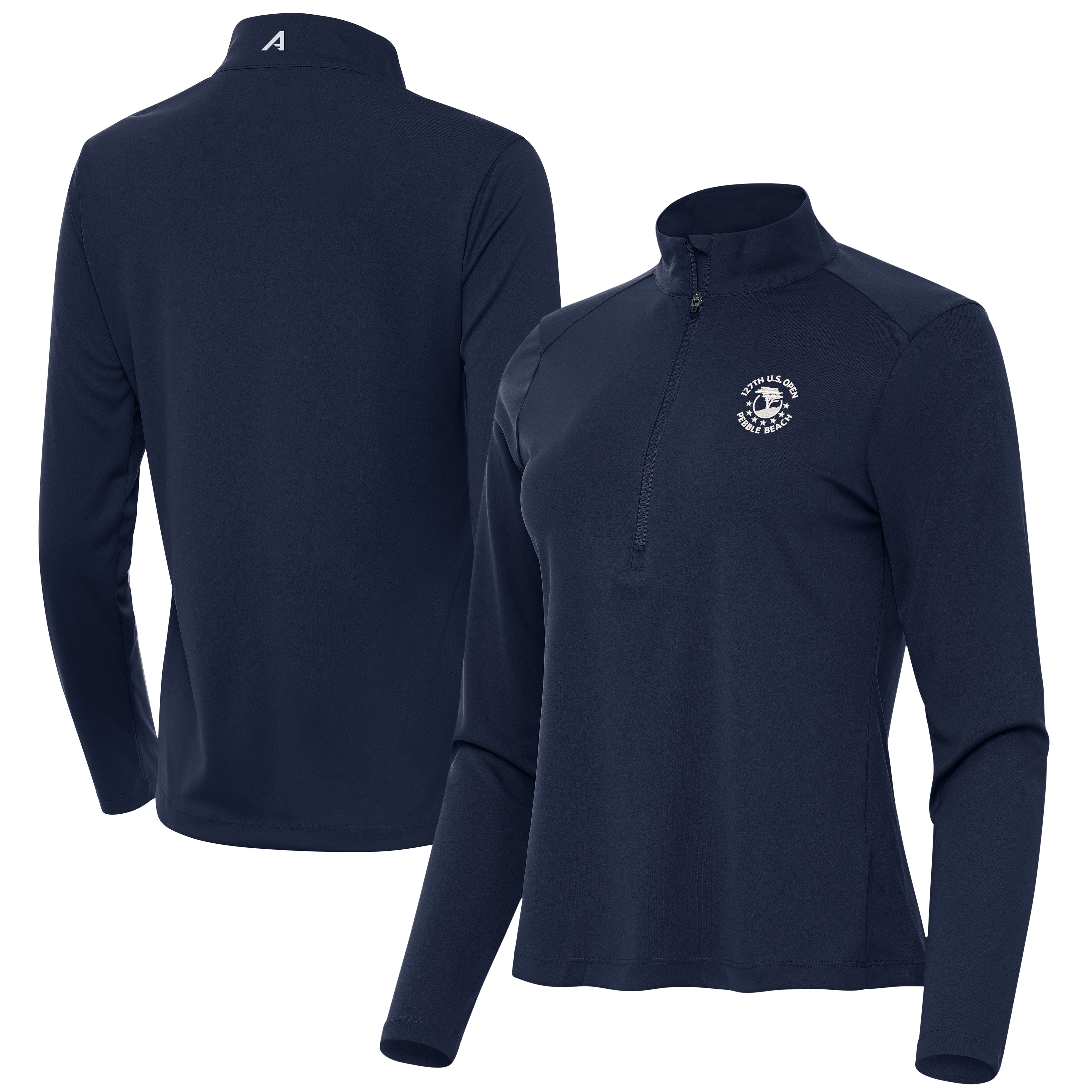 Women’s 2027 U.S. Open Antigua Navy Tribute Half-Zip Pullover Top Women’s 2027 U.S. Open Antigua Navy Tribute Half-Zip Pullover Top