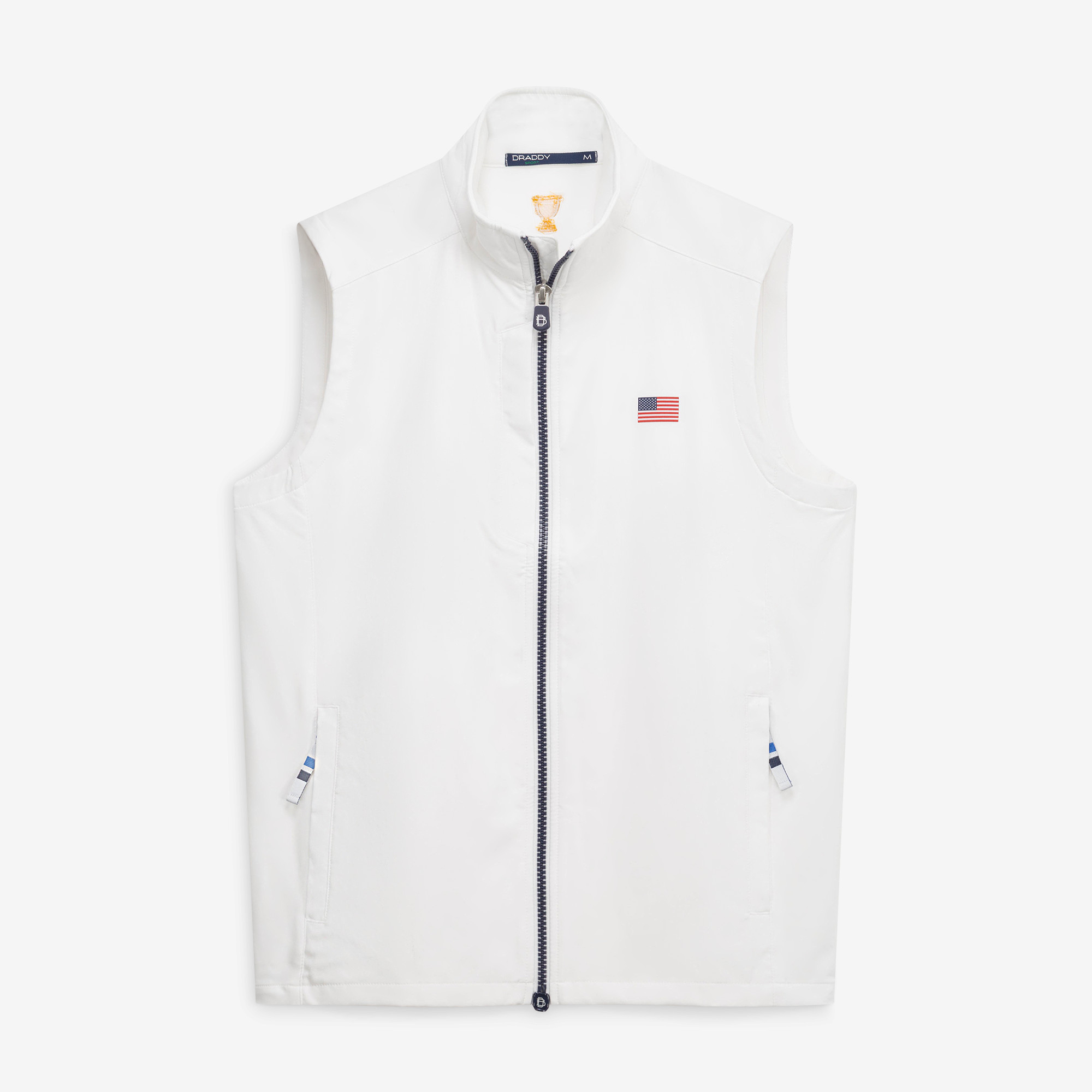 Men’s B. Draddy White Team USA 2026 Presidents Cup Everyday Full-Zip Vest Men’s B. Draddy White Team USA 2026 Presidents Cup Everyday Full-Zip Vest