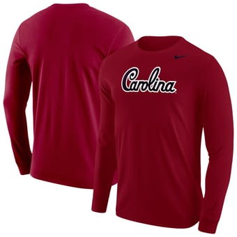Men's Nike Garnet South Carolina Gamecocks Script Long Sleeve T-Shirt