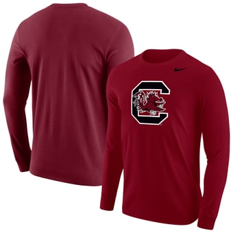 Men's Nike Garnet South Carolina Gamecocks Script Long Sleeve T-Shirt
