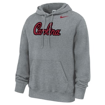 Men's Nike Gray South Carolina Gamecocks Script Club Fleece Hoodie