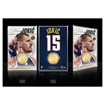 Highland Mint Nikola Jokić Denver Nuggets Limited Edition Bronze Coin Card with Acrylic Holder