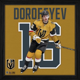Highland Mint Pavel Dorofeyev Vegas Golden Knights 13" x 13" Impact Jersey Framed Photo