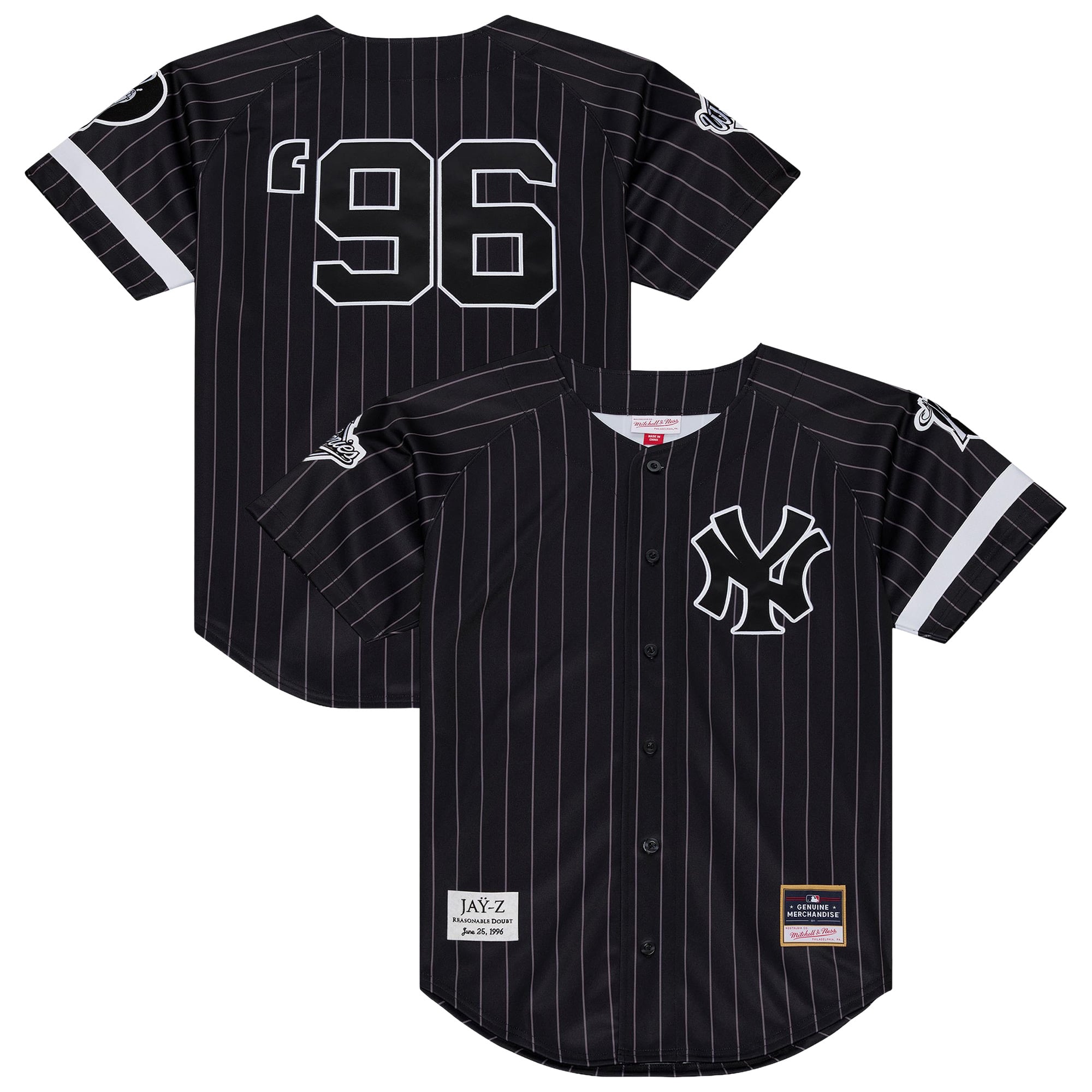 Maglia da "Ragionevole dubbio" di Jay Z dei New York Yankees
