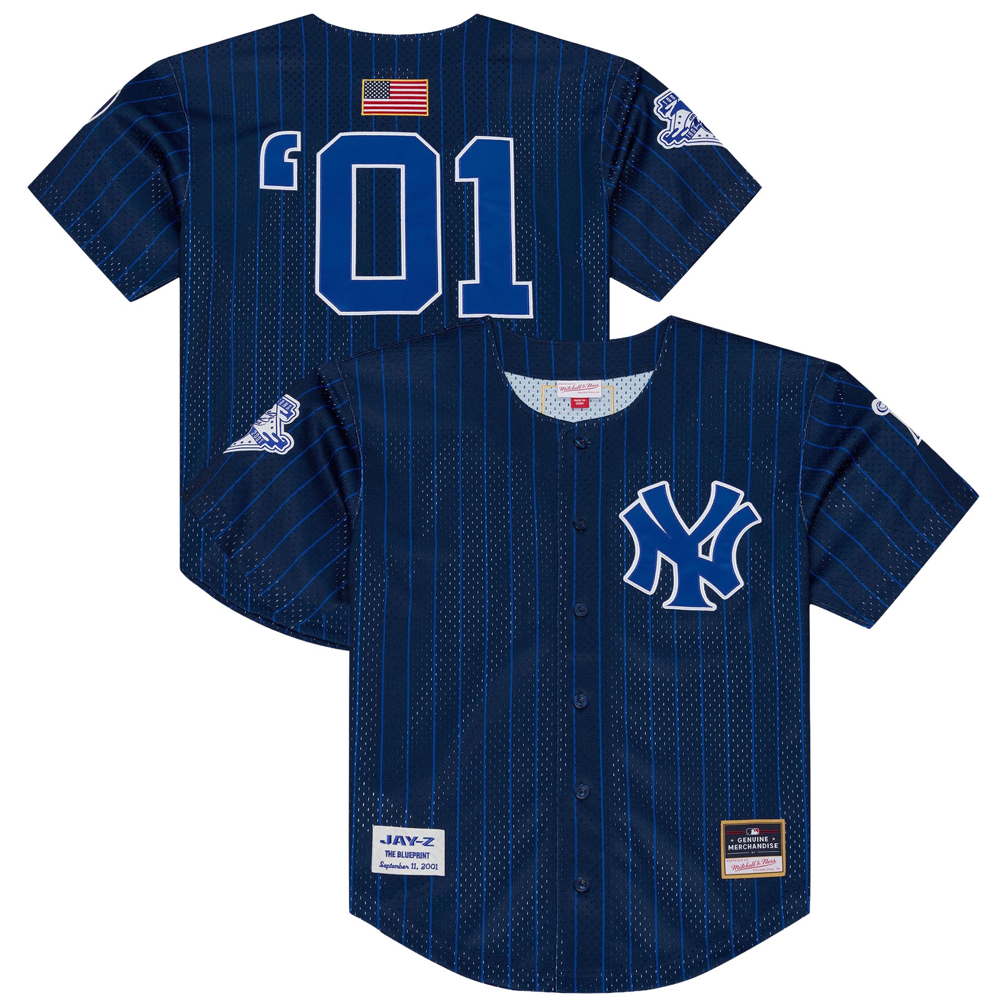 Maglia a rete Jay Z Blueprint dei New York Yankees