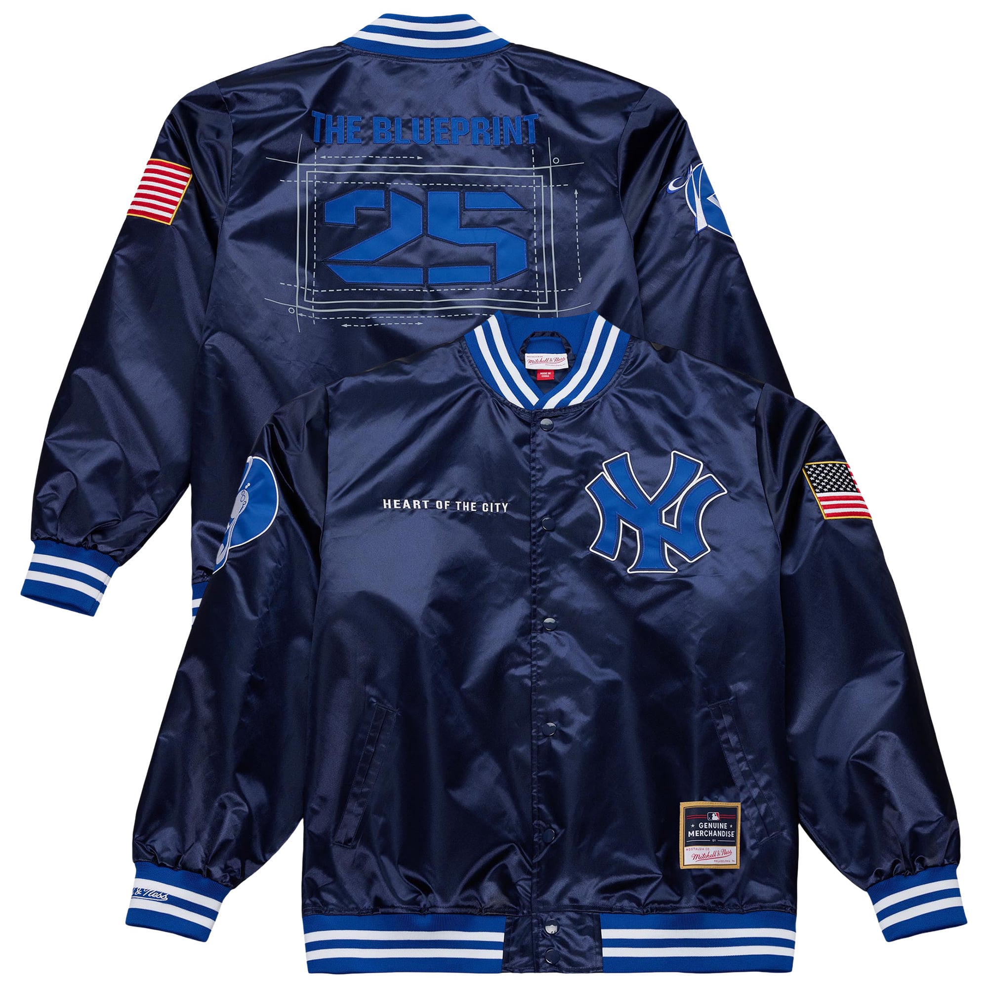 Giacca in raso Jay Z Blueprint dei New York Yankees