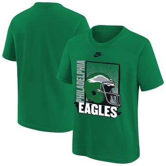 Youth Nike  Kelly Green Philadelphia Eagles Vintage Helmet T-Shirt