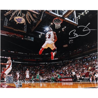 Dwyane Wade Miami Heat Autographed 8" x 10" Reverse Dunk Photograph