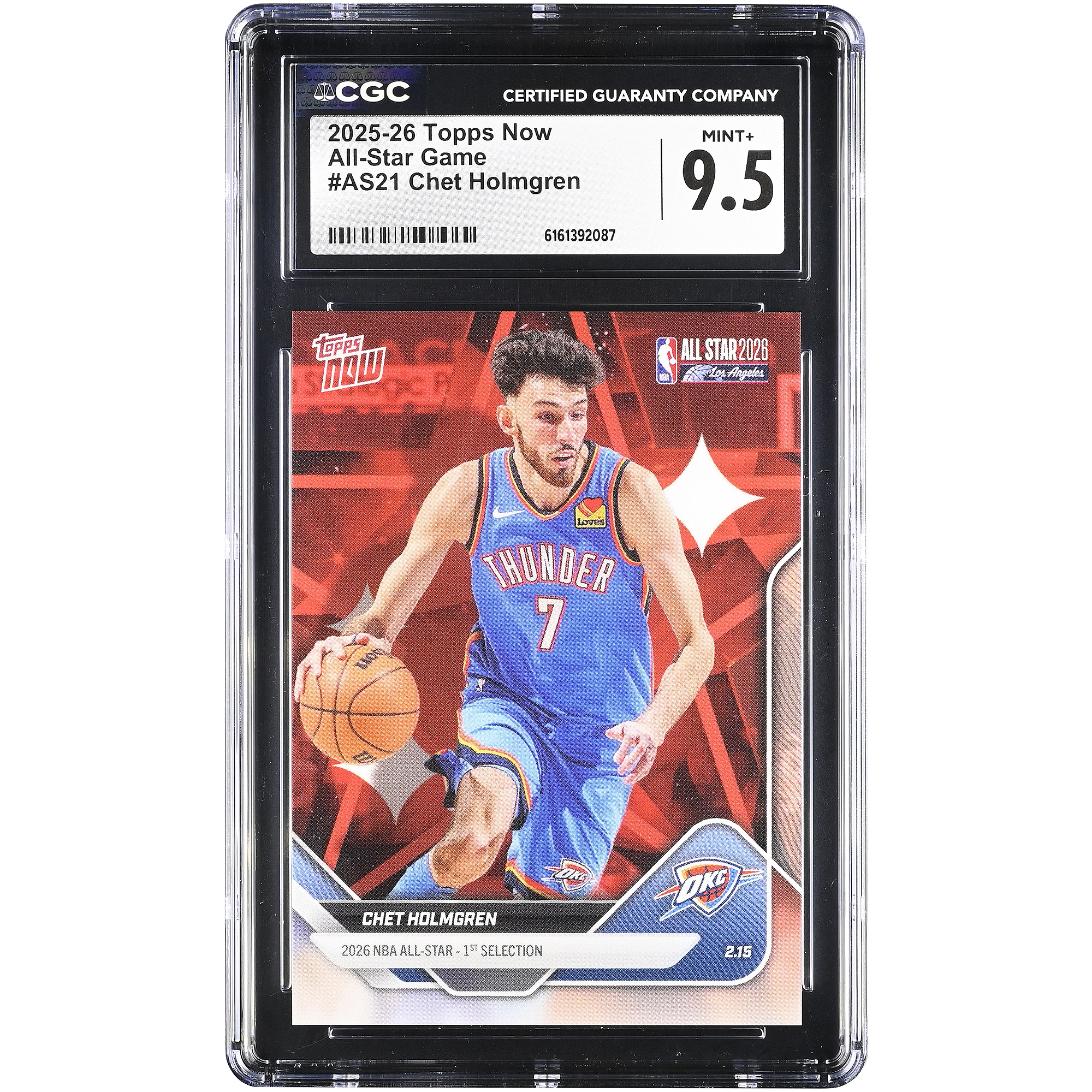 Chet Holmgren Oklahoma City Thunder 2025-26 Topps Now All-Star Game #AS21 CGC Authenticated Card