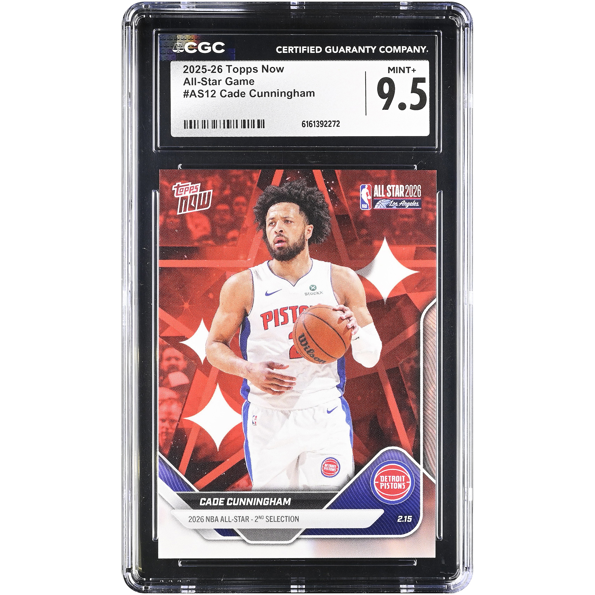 Cade Cunningham Detroit Pistons 2025-26 Topps Now All-Star Game #AS12 CGC Authenticated Card