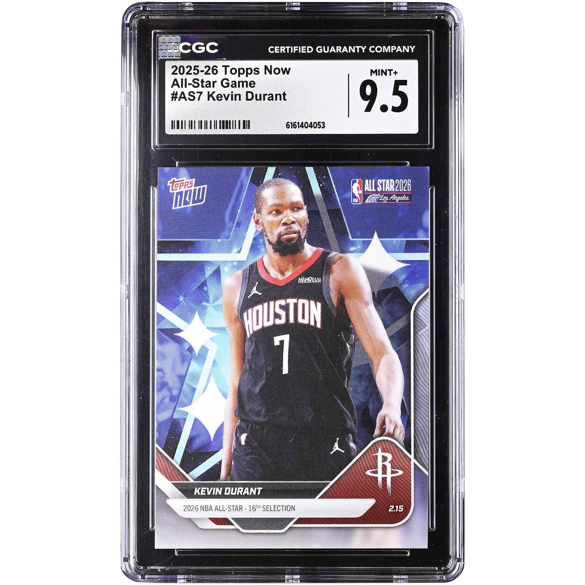 Kevin Durant Houston Rockets 2025-26 Topps Now All-Star Game #AS7 CGC Authenticated Card